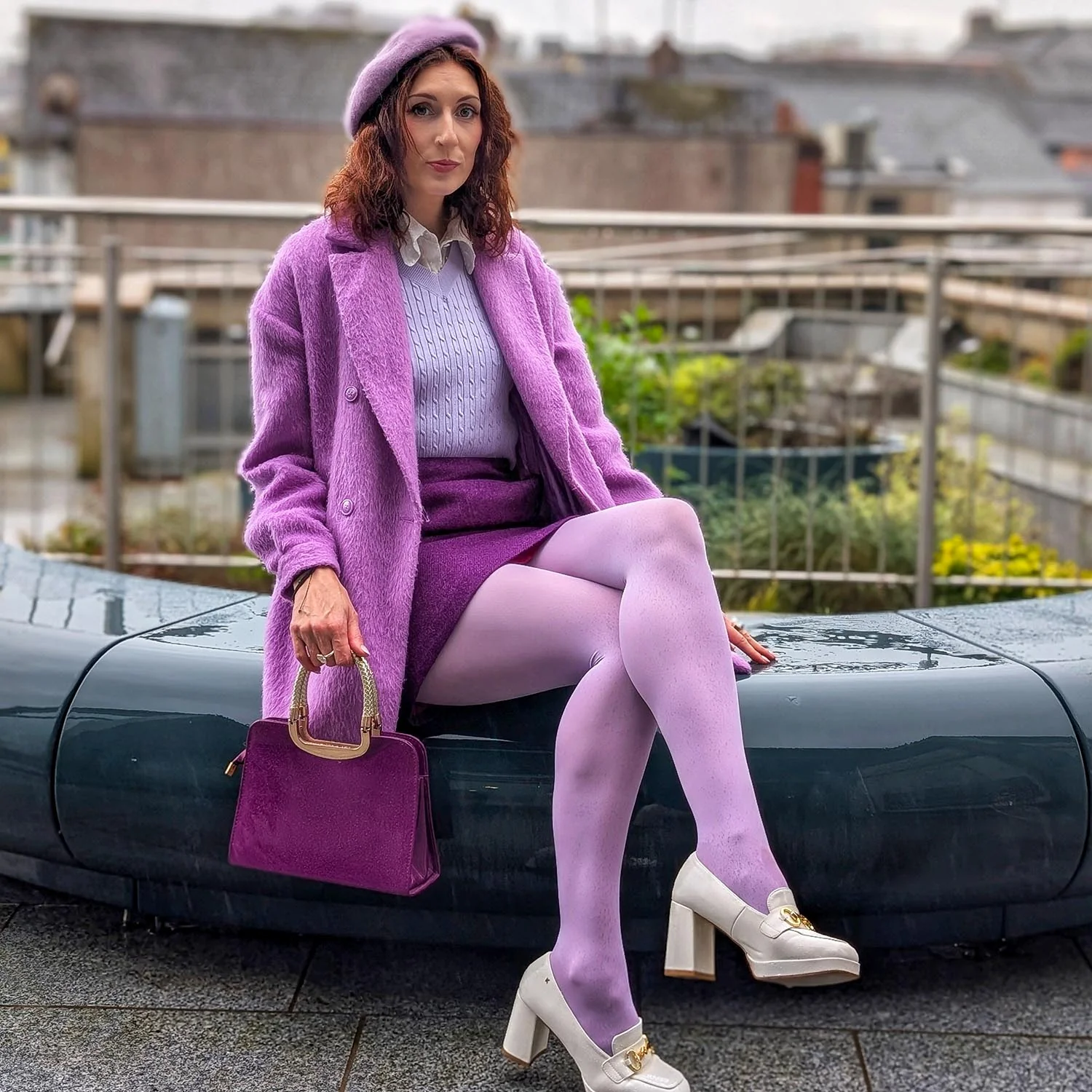 80 Denier Tights - Lavender - Zenithce