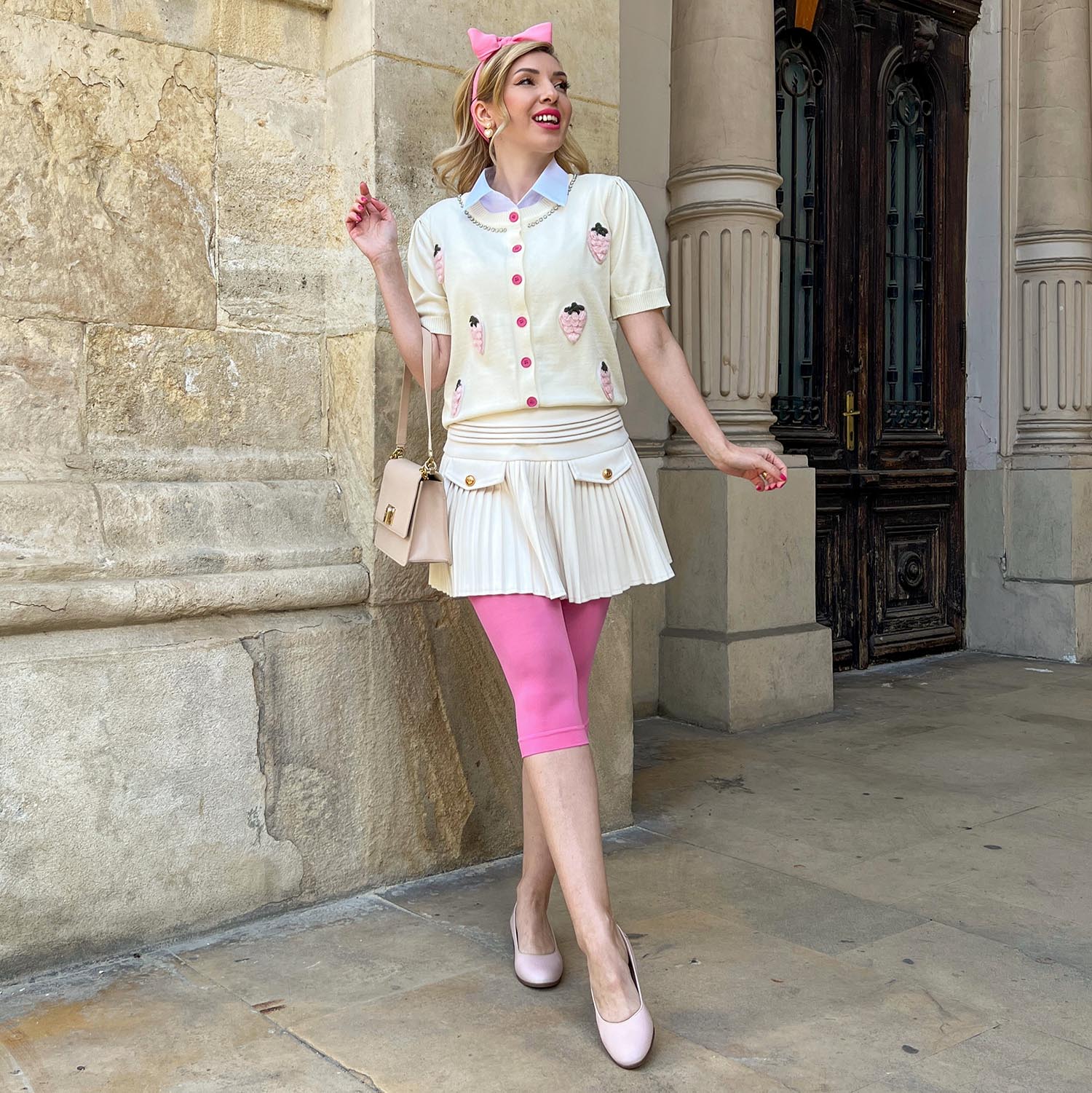 Stay Cool Capri Tights - Pink Lady - Zenithce