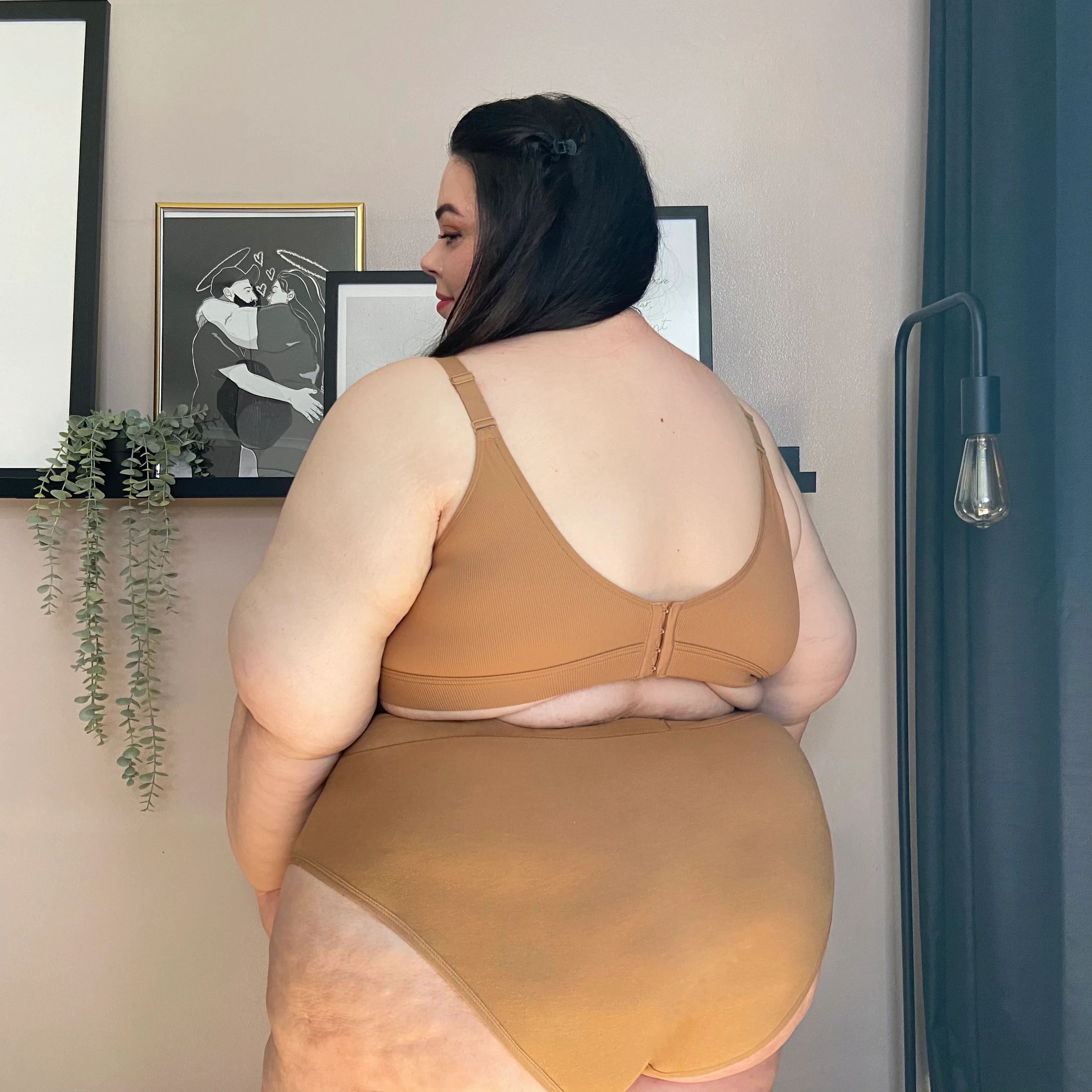 Everyday Ribbed Bra - Caramel - Zenithce