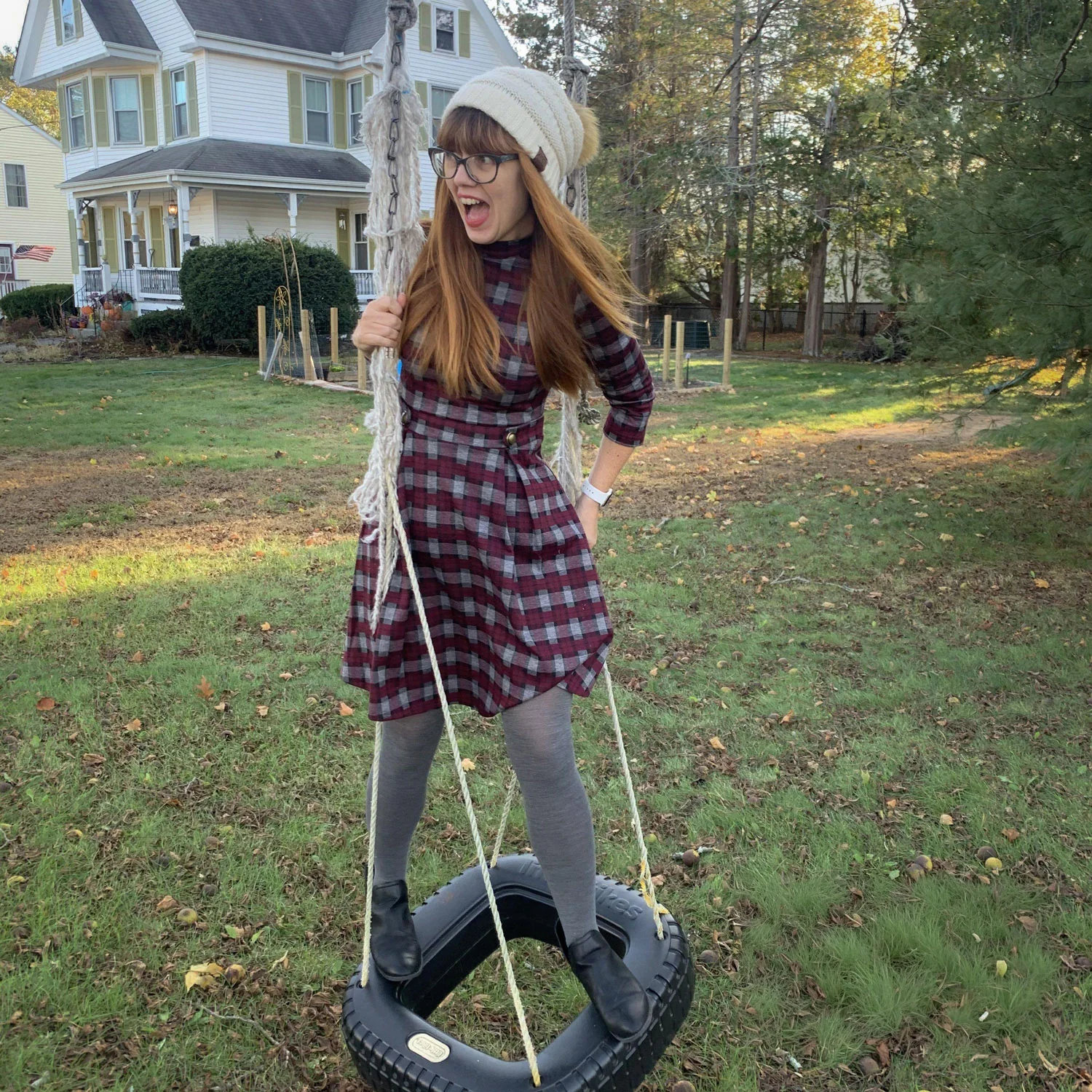 Merino Wool Tights - Silver Lining - Zenithce