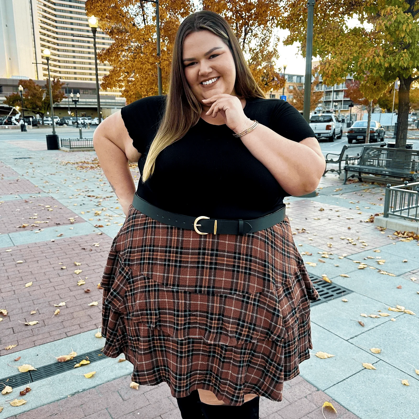 Vegan Leather Waist Belt - Gold - Zenithce