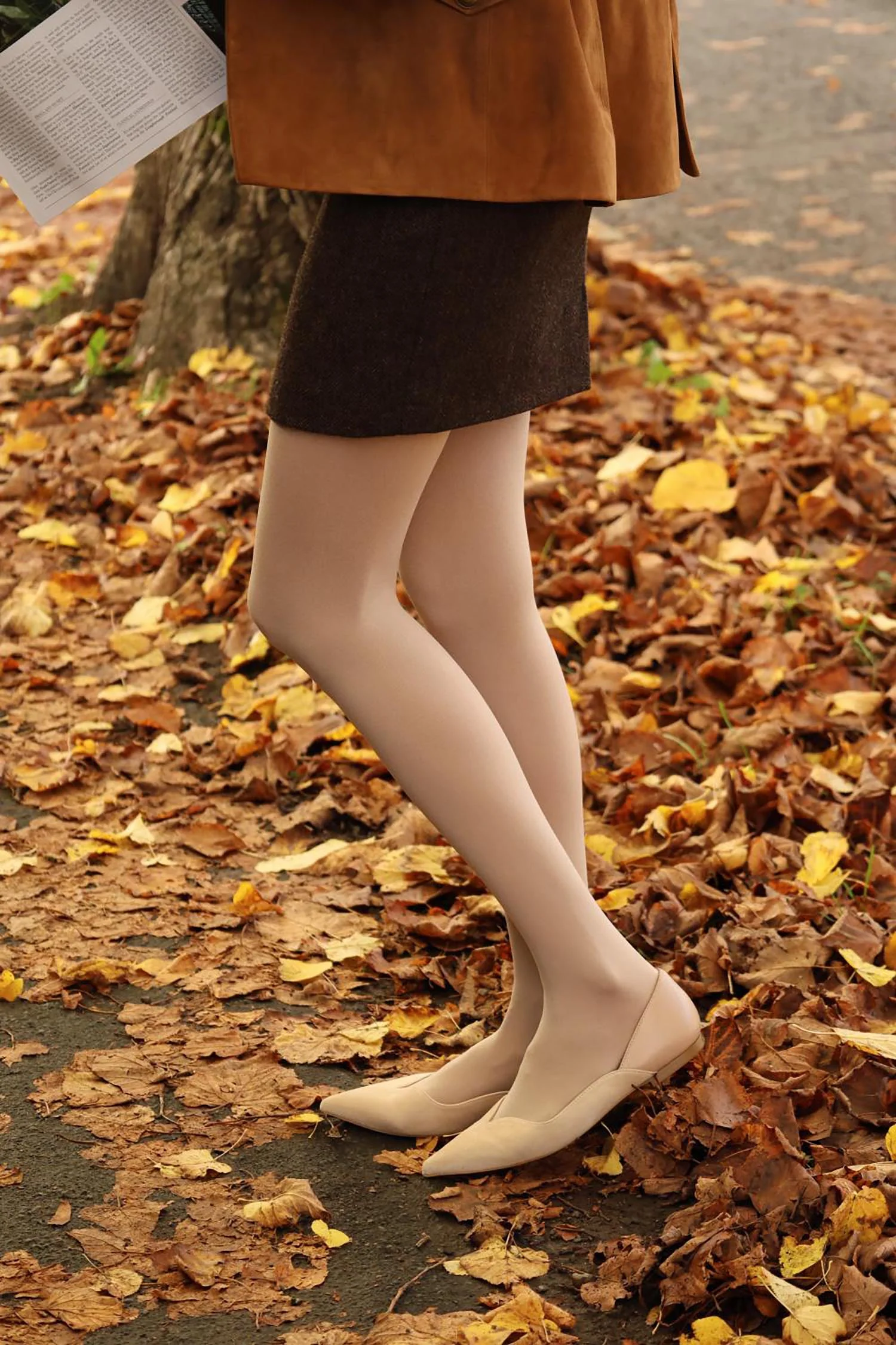 120 Denier Tights - Builder's Tea - Zenithce