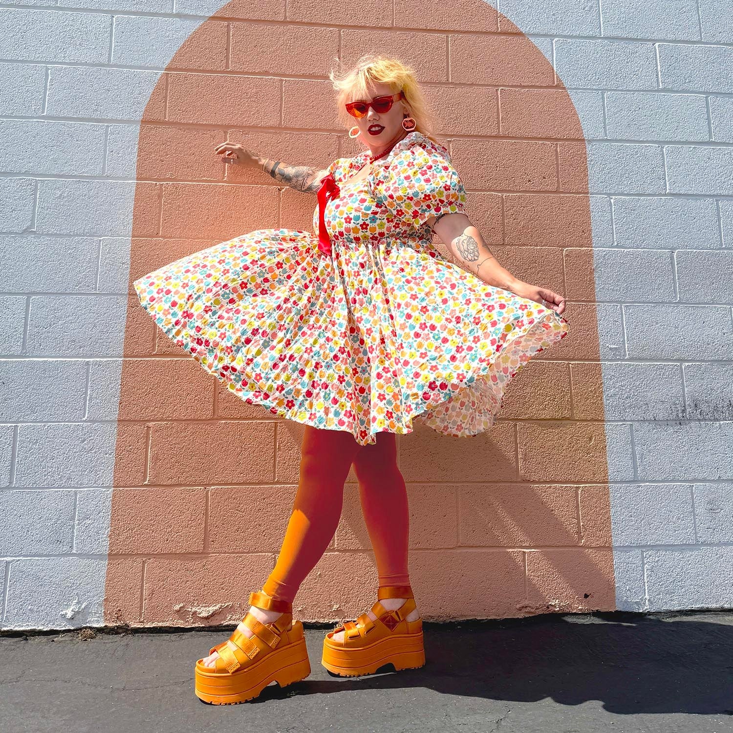 Footless Tights - Toffee Apple - Zenithce