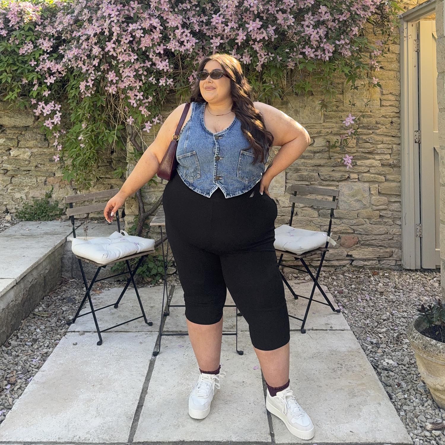 Squat-Proof Capri Leggings - Black - Zenithce