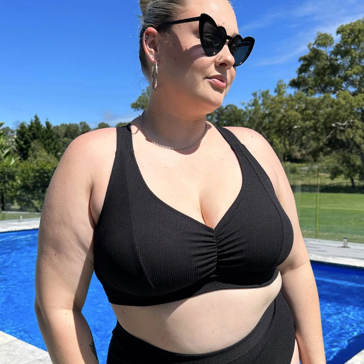 Tidelands Bikini Top - Black - Zenithce