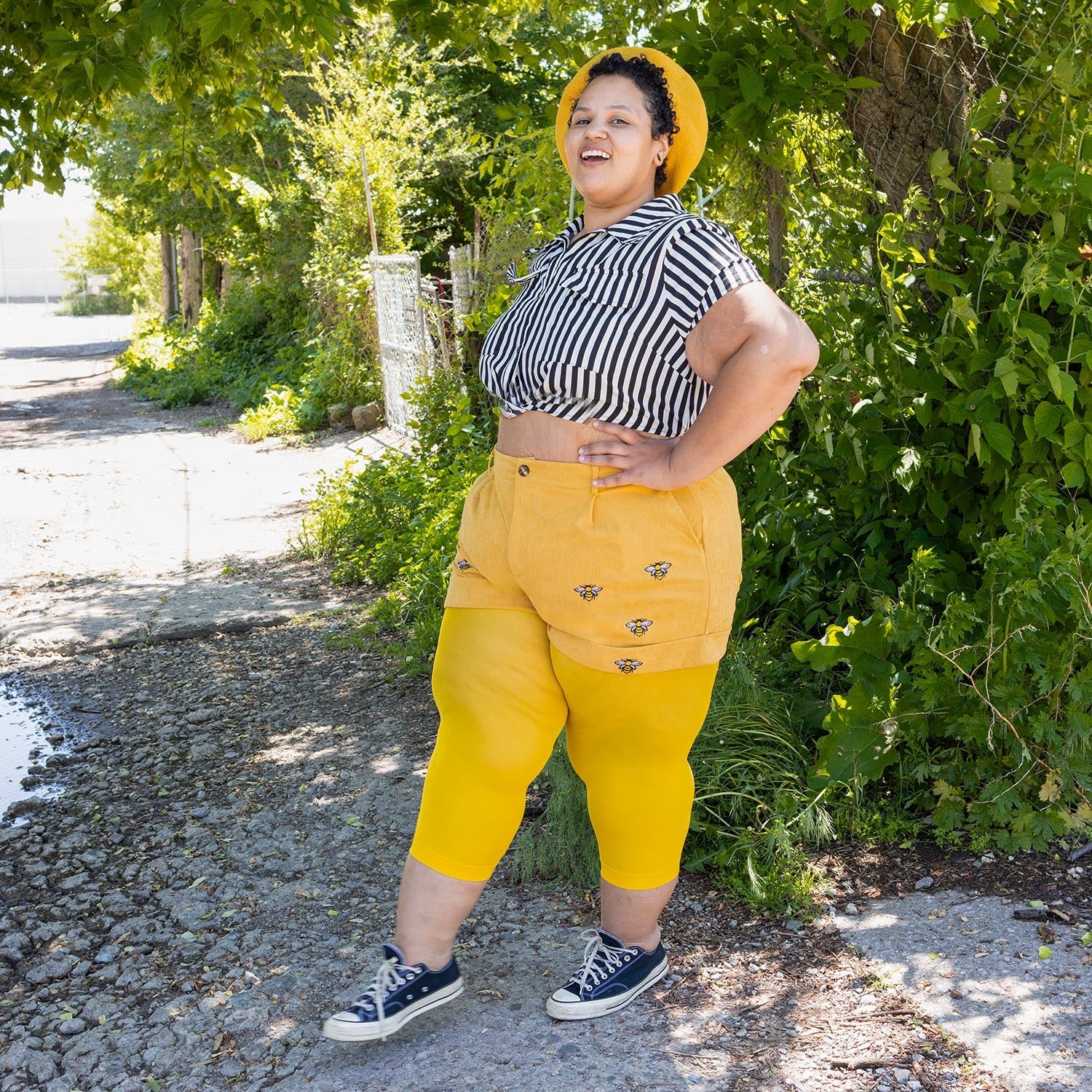 Stay Cool Capri Tights - Lemon - Zenithce