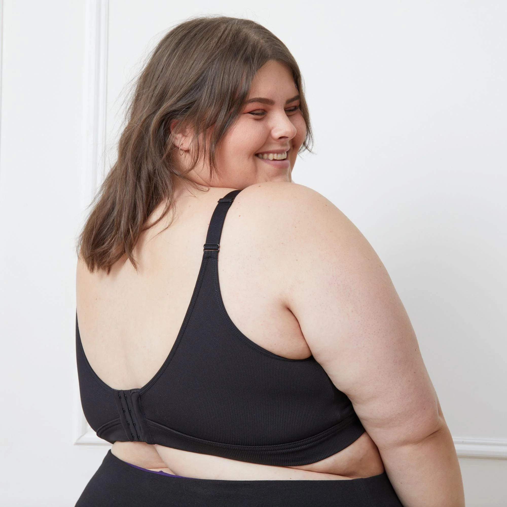 Everyday Ribbed Bra - 3 x Black - Zenithce