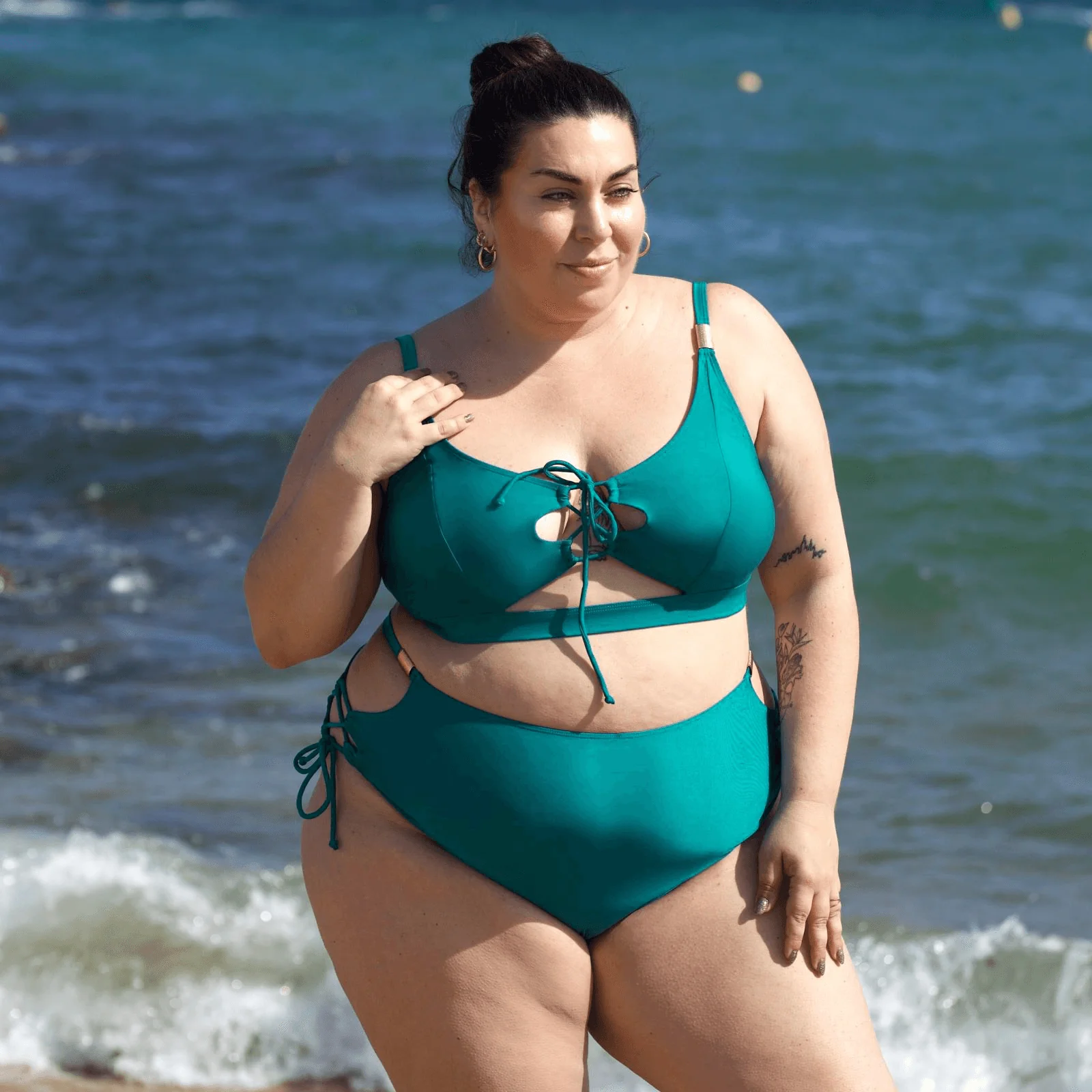 What Babe? Bikini Bottoms - Teal - Zenithce