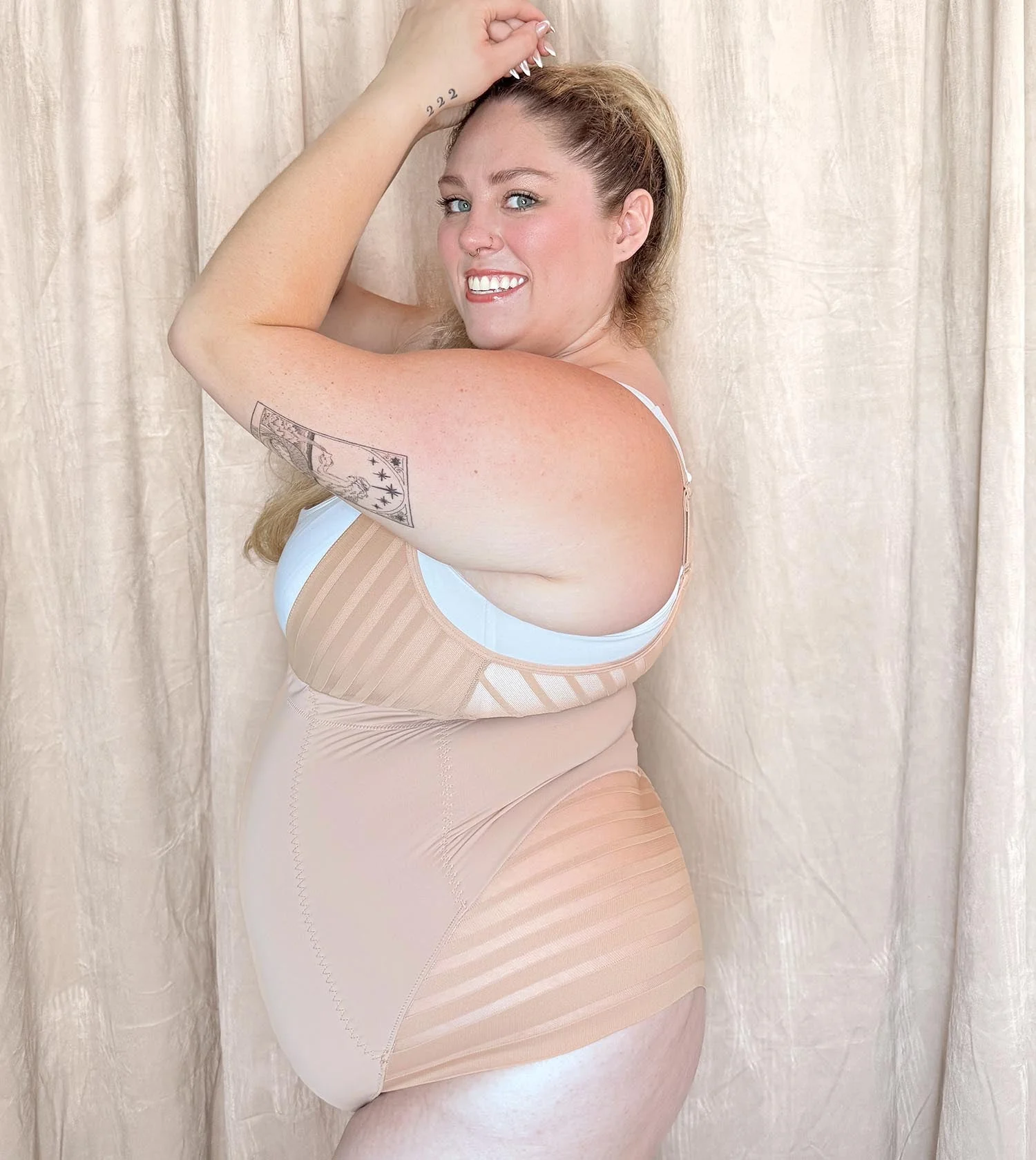 Smoothwear Open Bust Bodysuit - Blissful - Zenithce