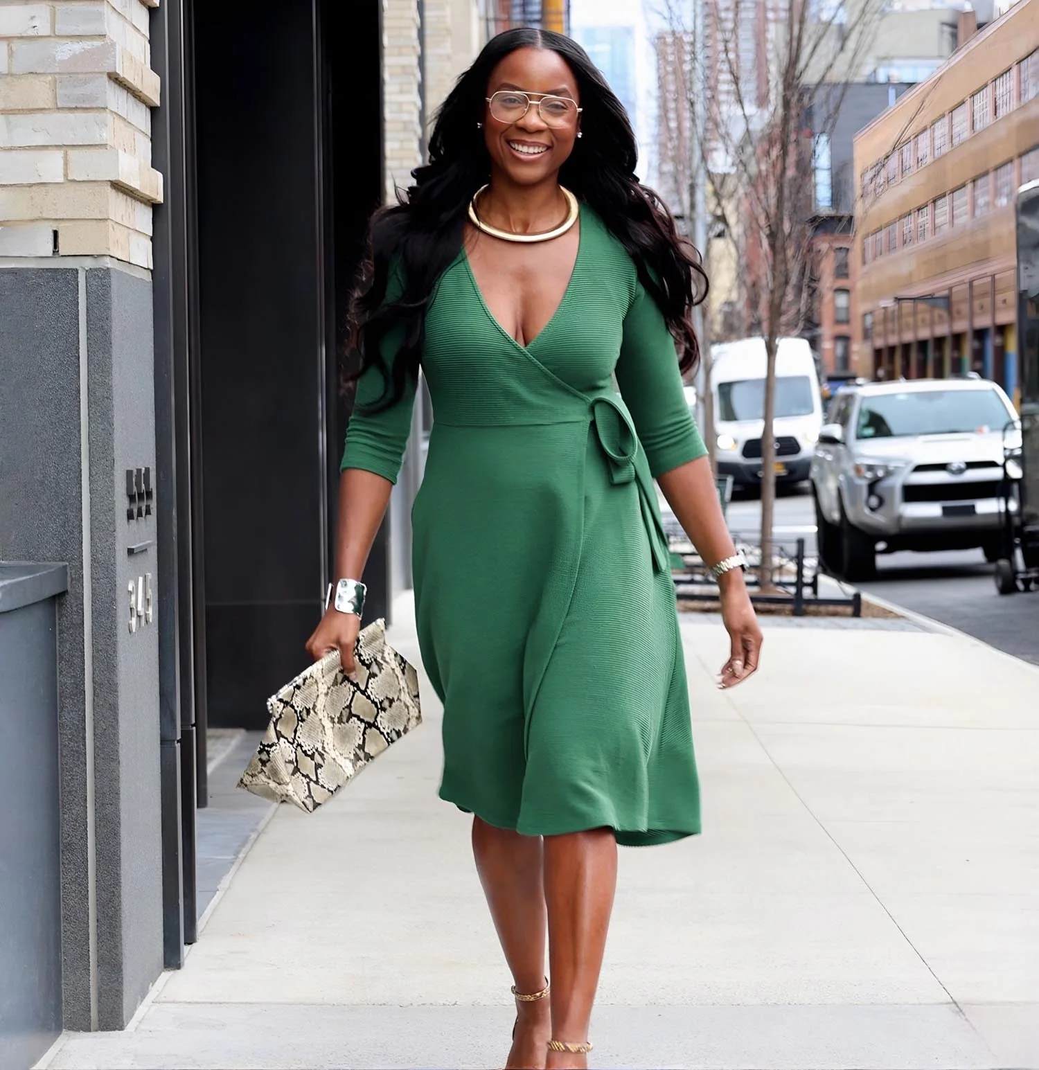 Ottoman Wrap Around Dress - Petit Pois - Zenithce