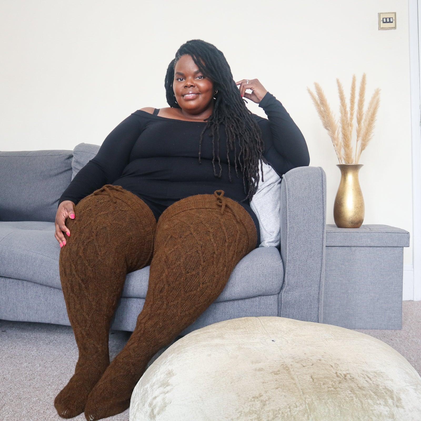 Thigh High Socks - Hot Chocolate - Zenithce