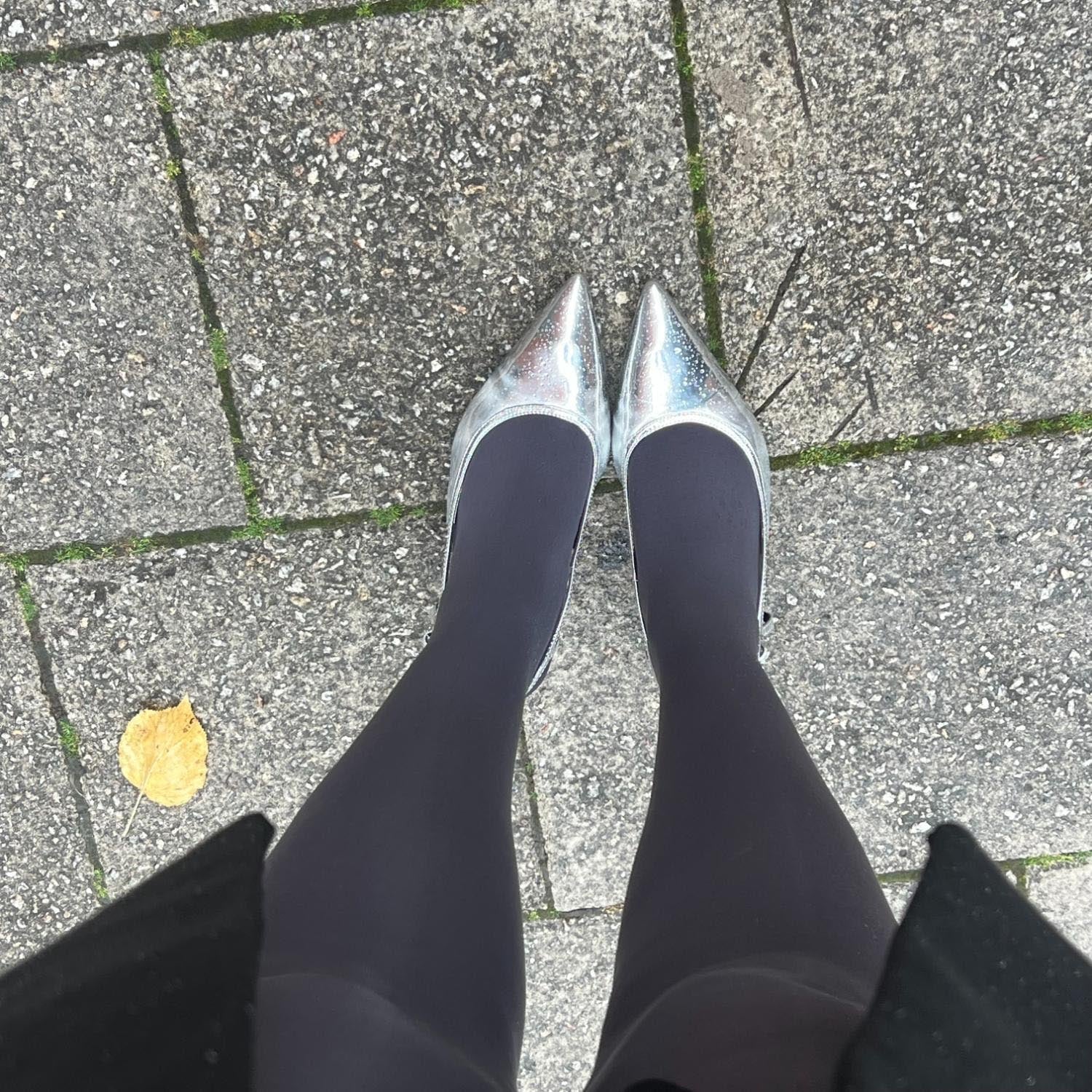 80 Denier Castor Oil Tights - Slate - Zenithce