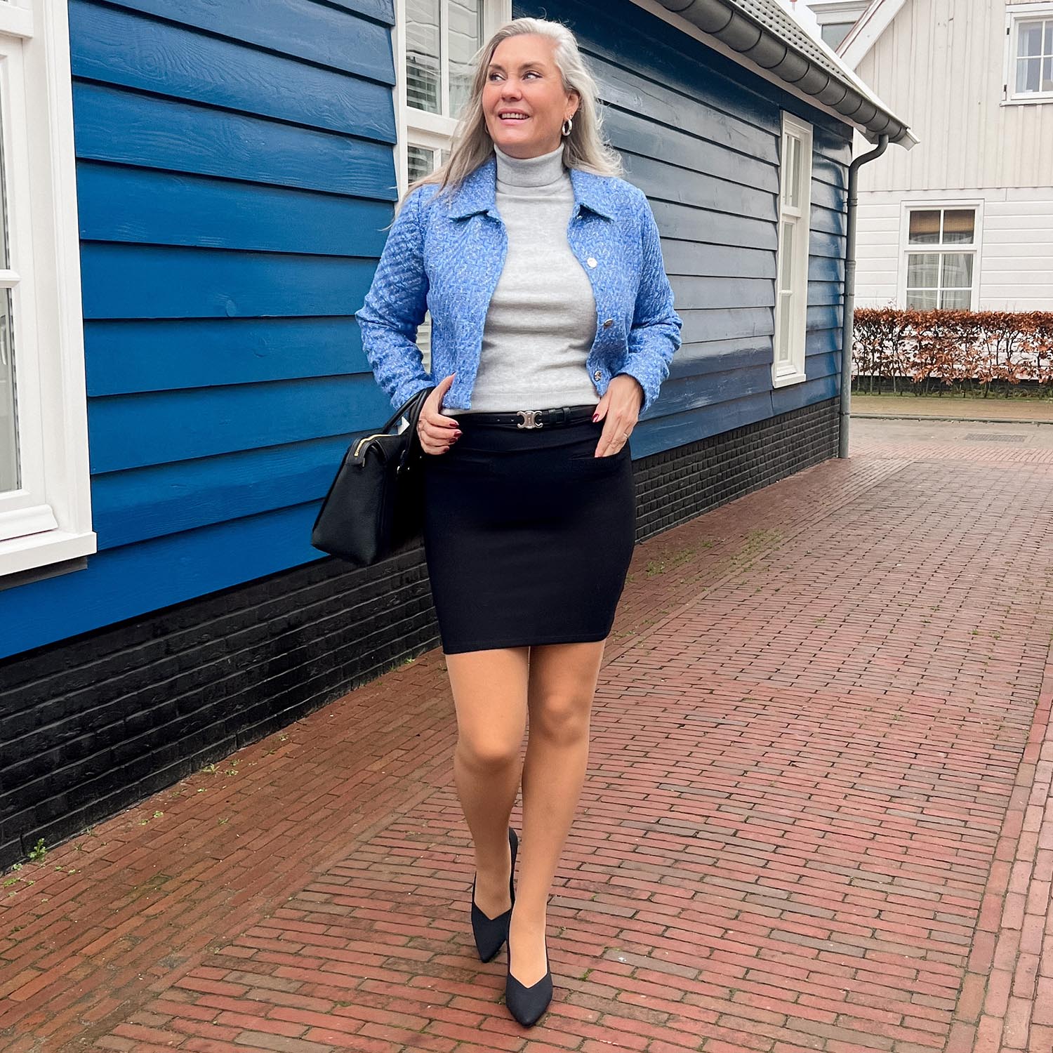 Mini Pencil Skirt - Black (V2) - Zenithce