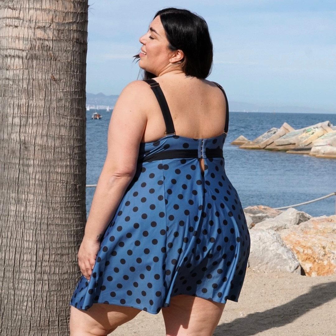 There Can Be Only One Swim Dress - Polka - Zenithce
