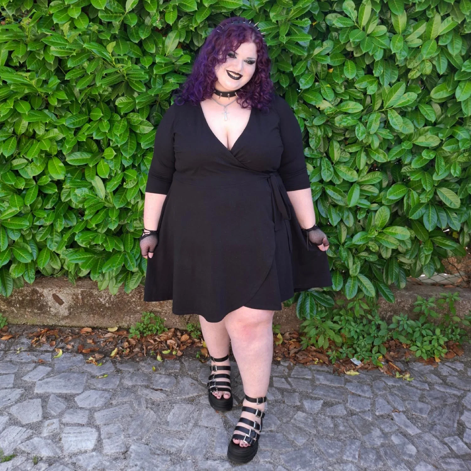 Mini Wrap Dress - Black - Zenithce