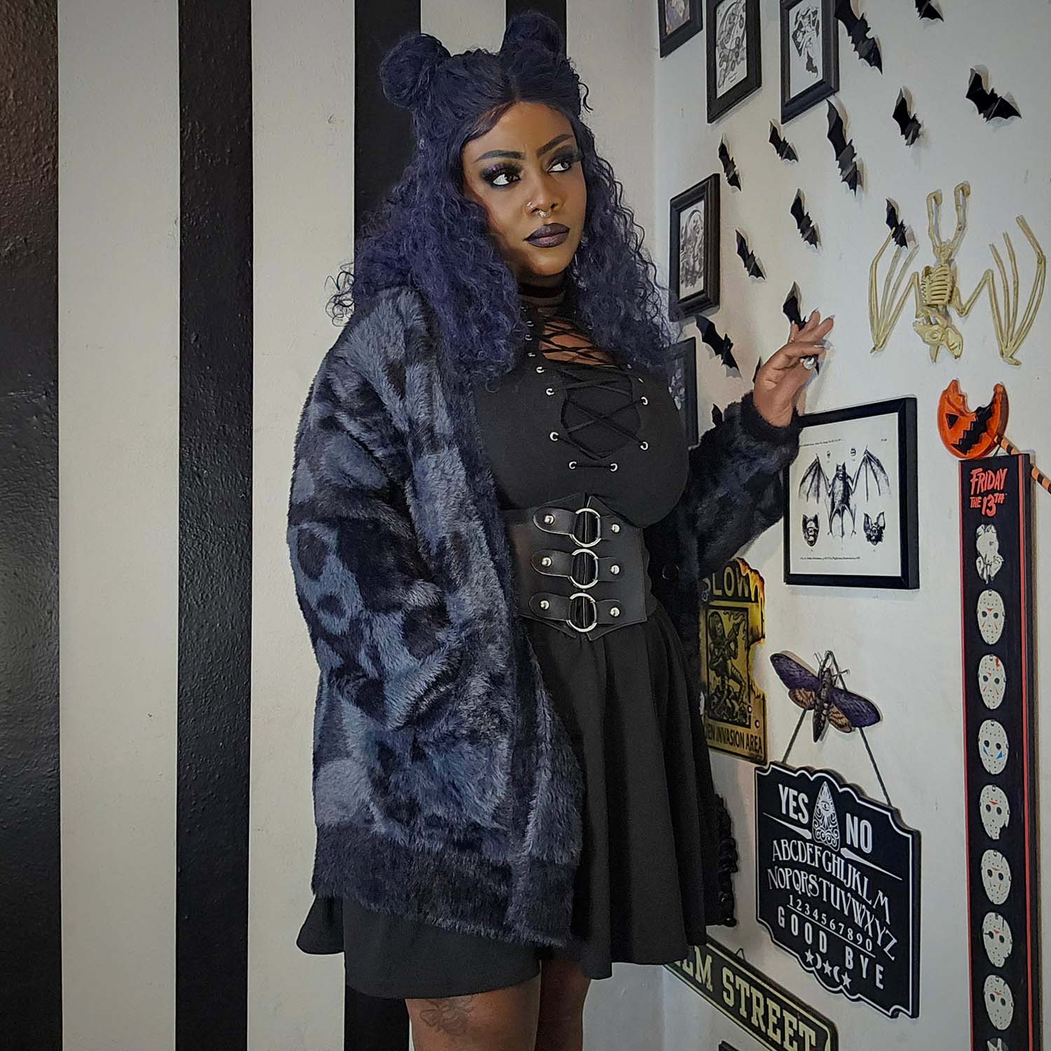 Catacomb Fluffy Cardigan - Zenithce