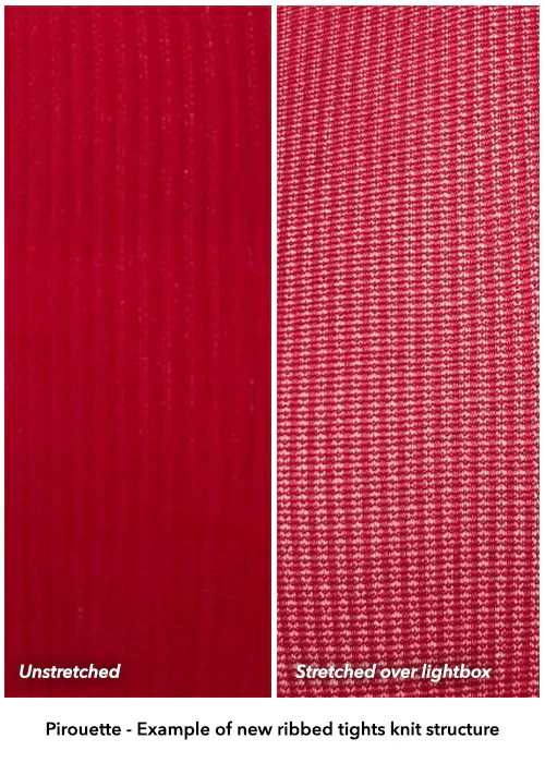 Ionic Ribbed Tights - Pirouette - Zenithce