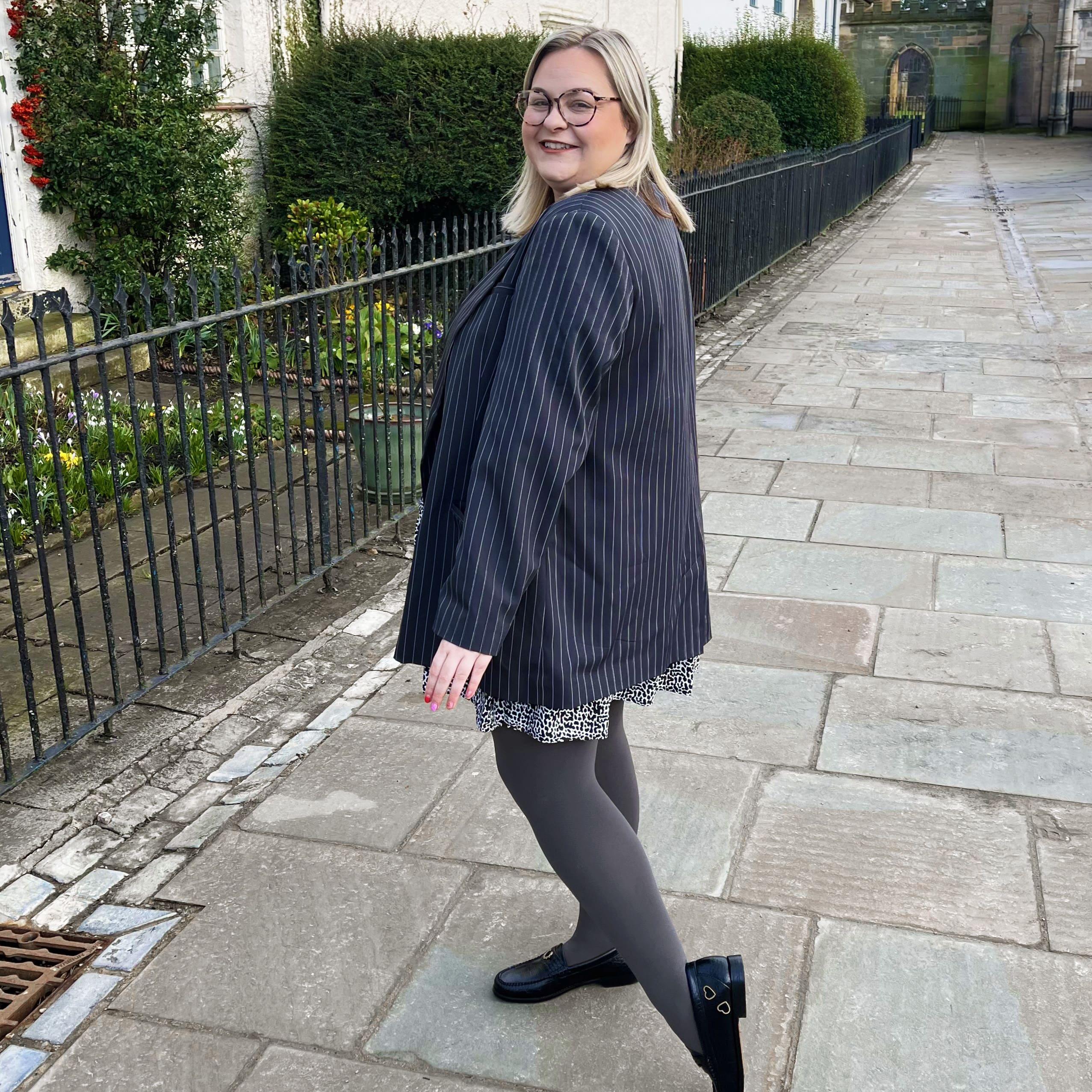 Huggy Light Compression Tights - Slate - Zenithce