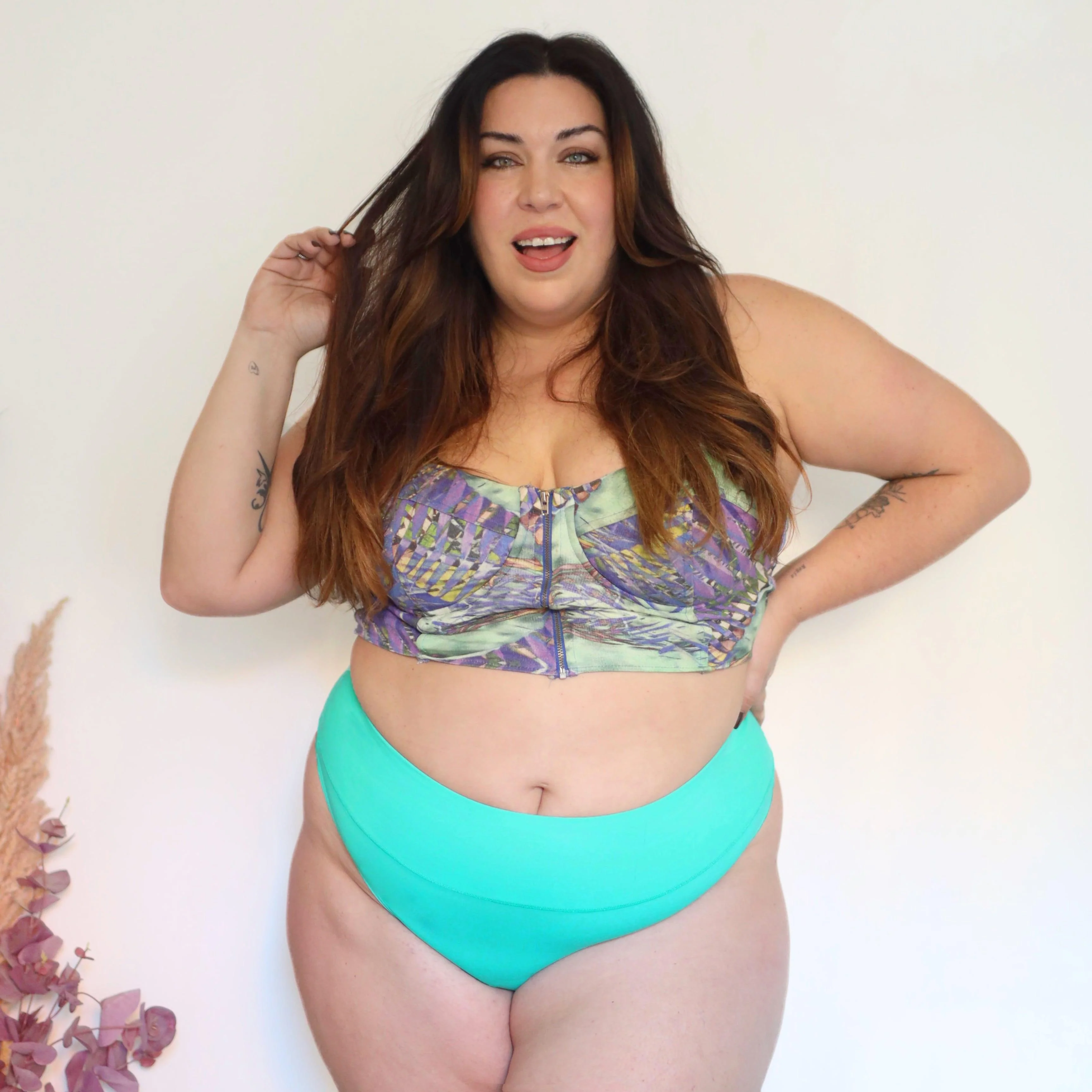 Organic Cotton Thong - Mint - Zenithce