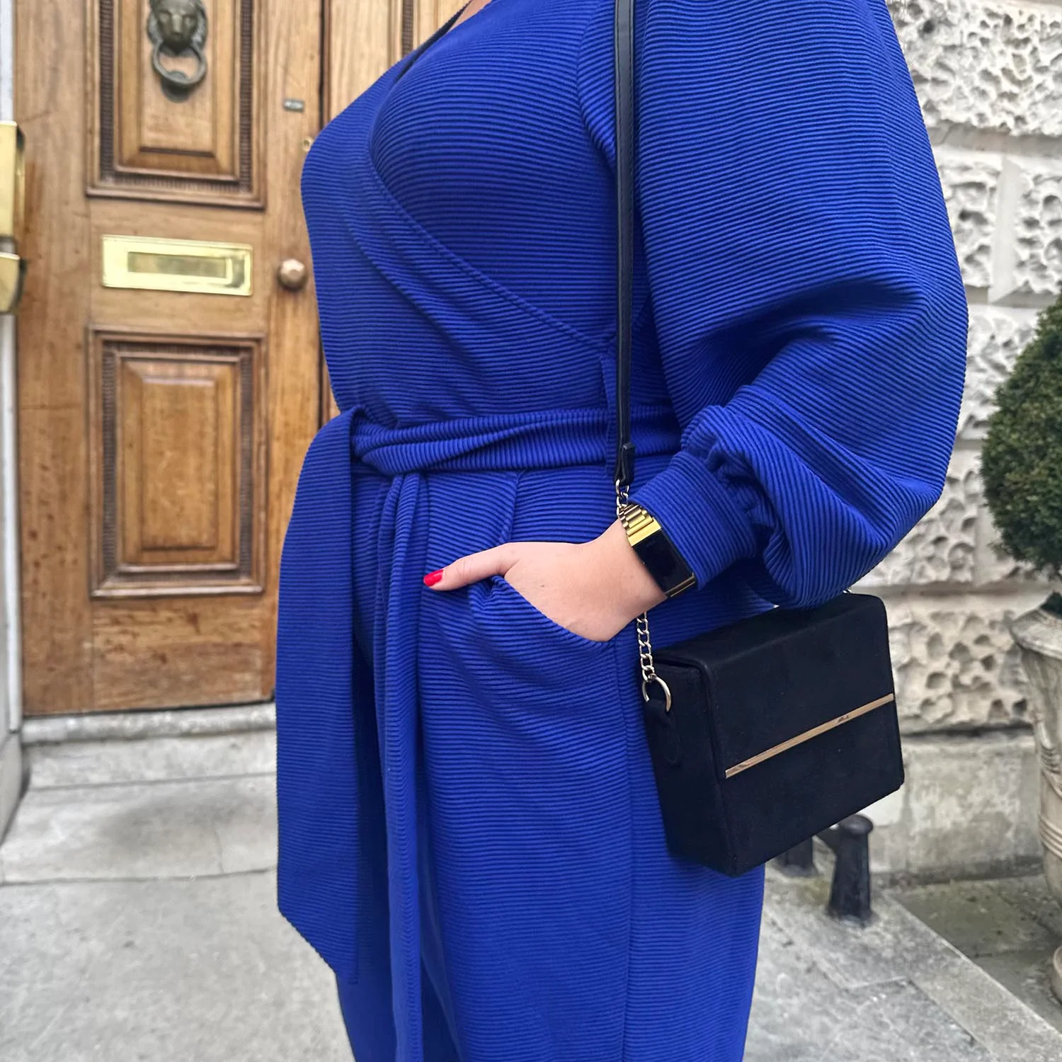 Ottoman Long Sleeve Wrap Jumpsuit - Aretha - Zenithce