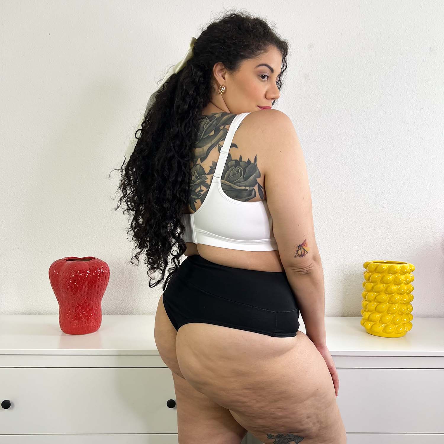 Cheeky High Leg Knickers - 3 Pairs in Black - Zenithce