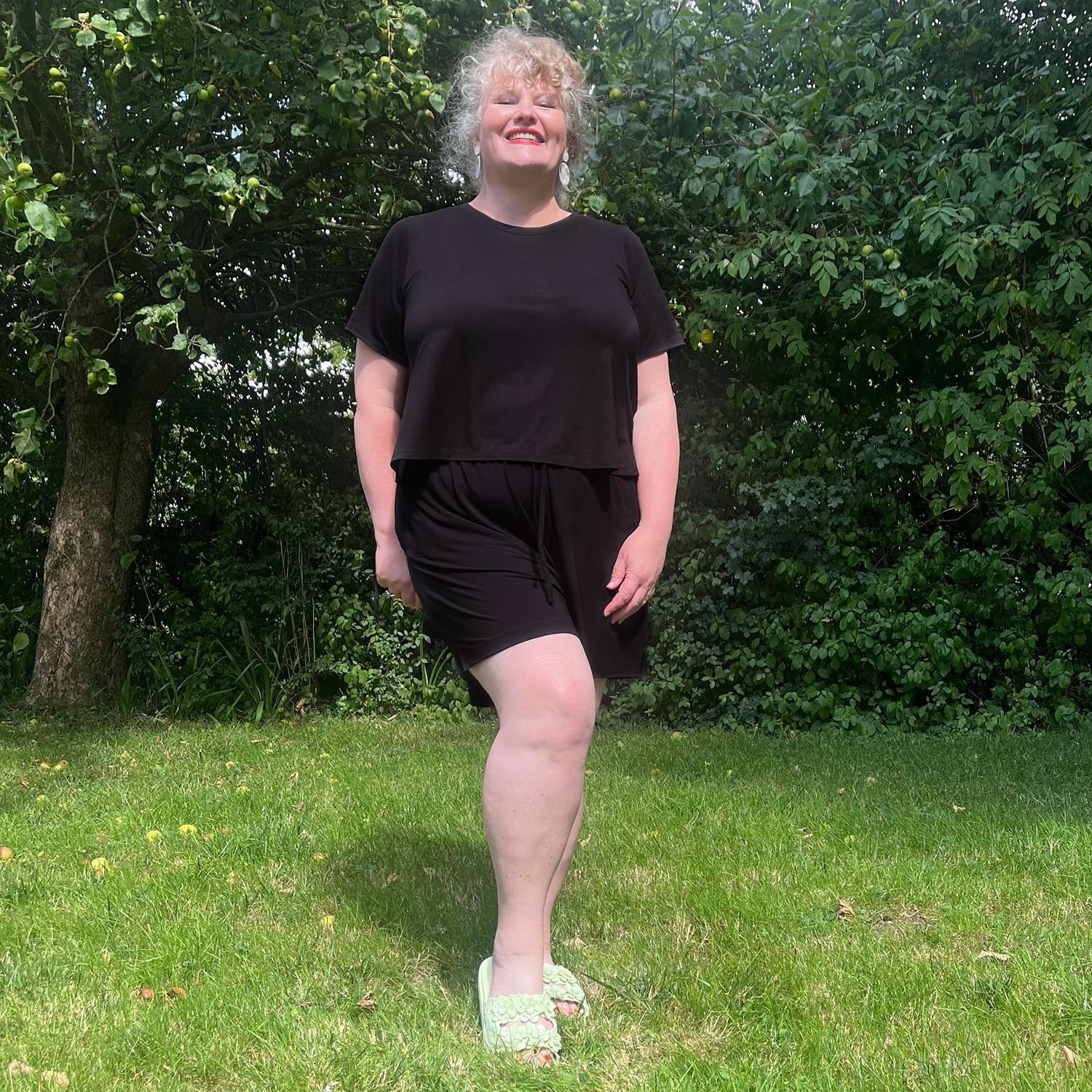 Lightweight Crew Neck Tee - Black - Zenithce