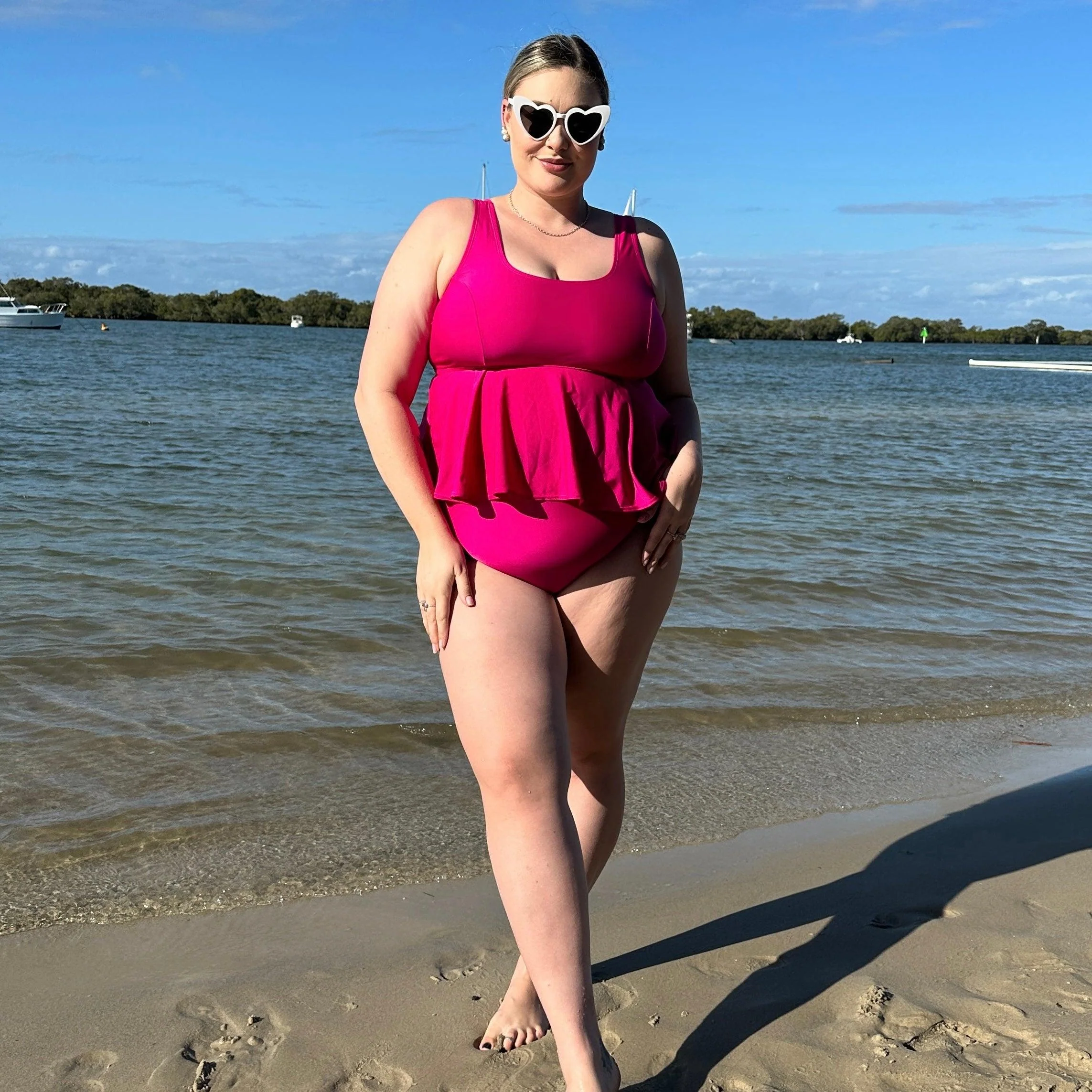 Who you gonna call? Bikini Top - Hot Pink - Zenithce