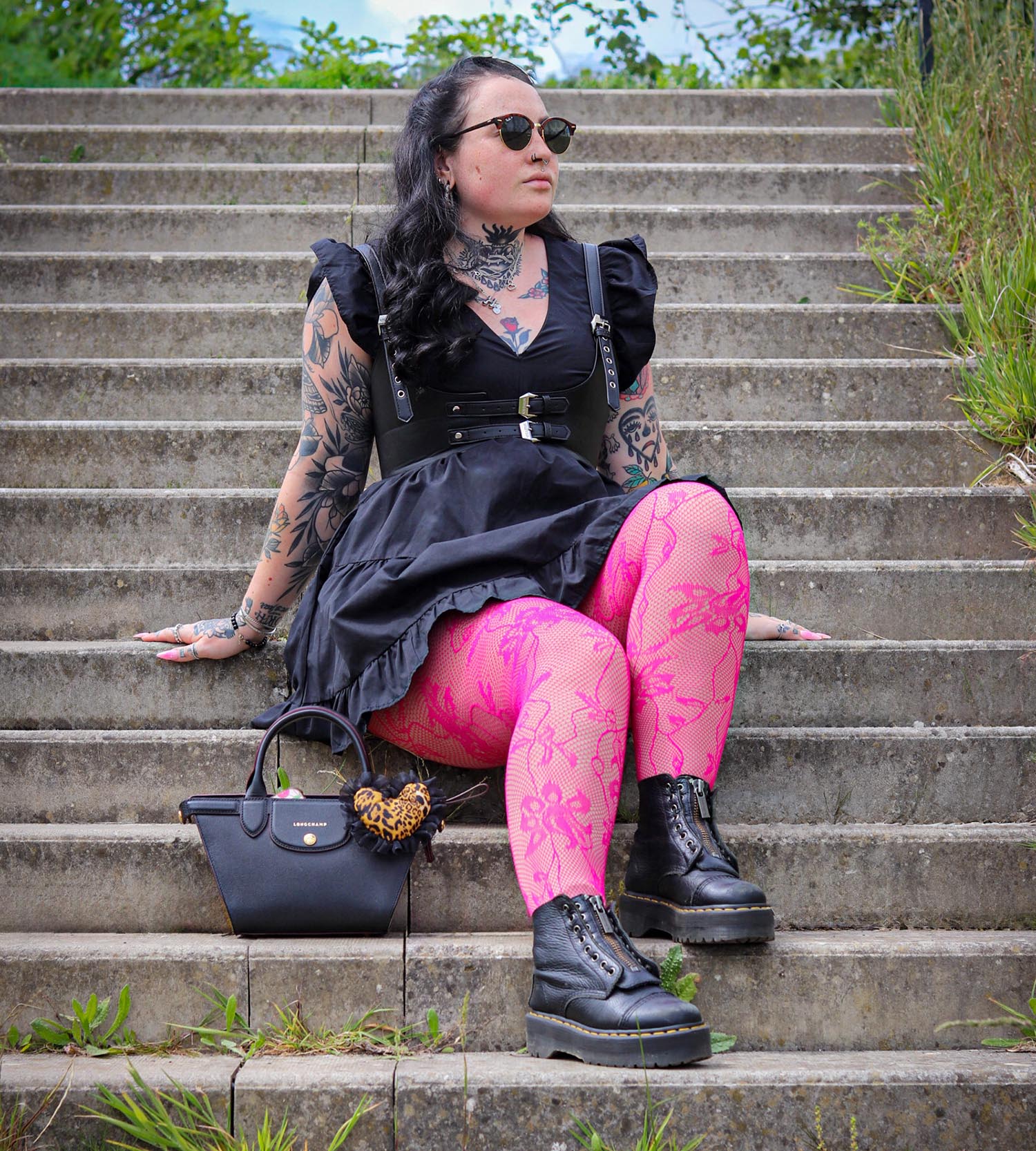 Riff Raff Fishnets - Pomegranate - Zenithce