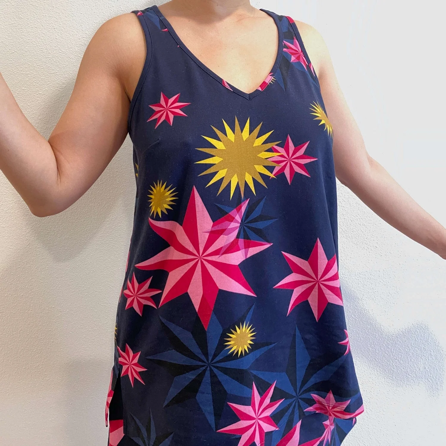 Organic Cotton PJ Vest - Stars - Zenithce