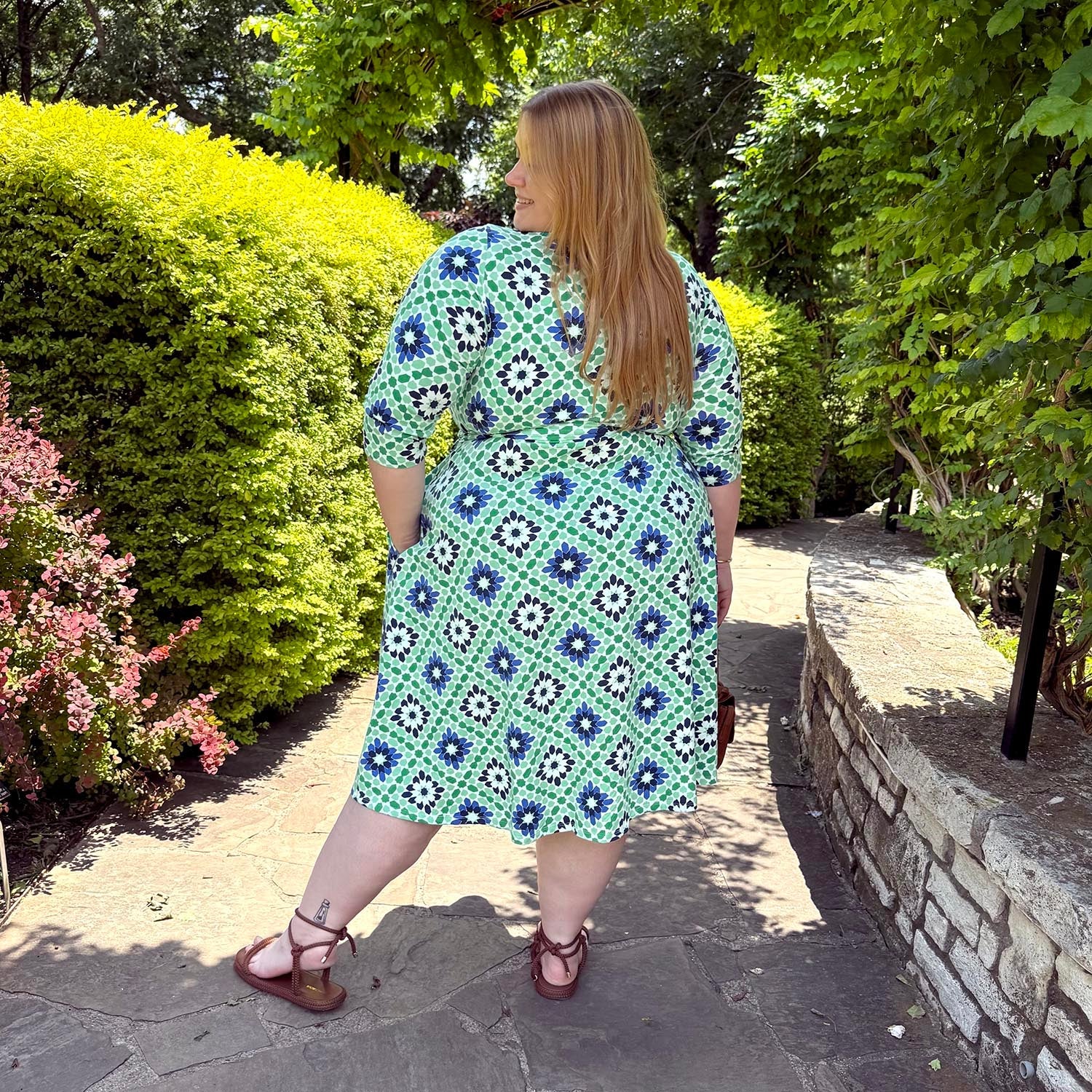 Wrap Dress - Blue Pearl - Zenithce