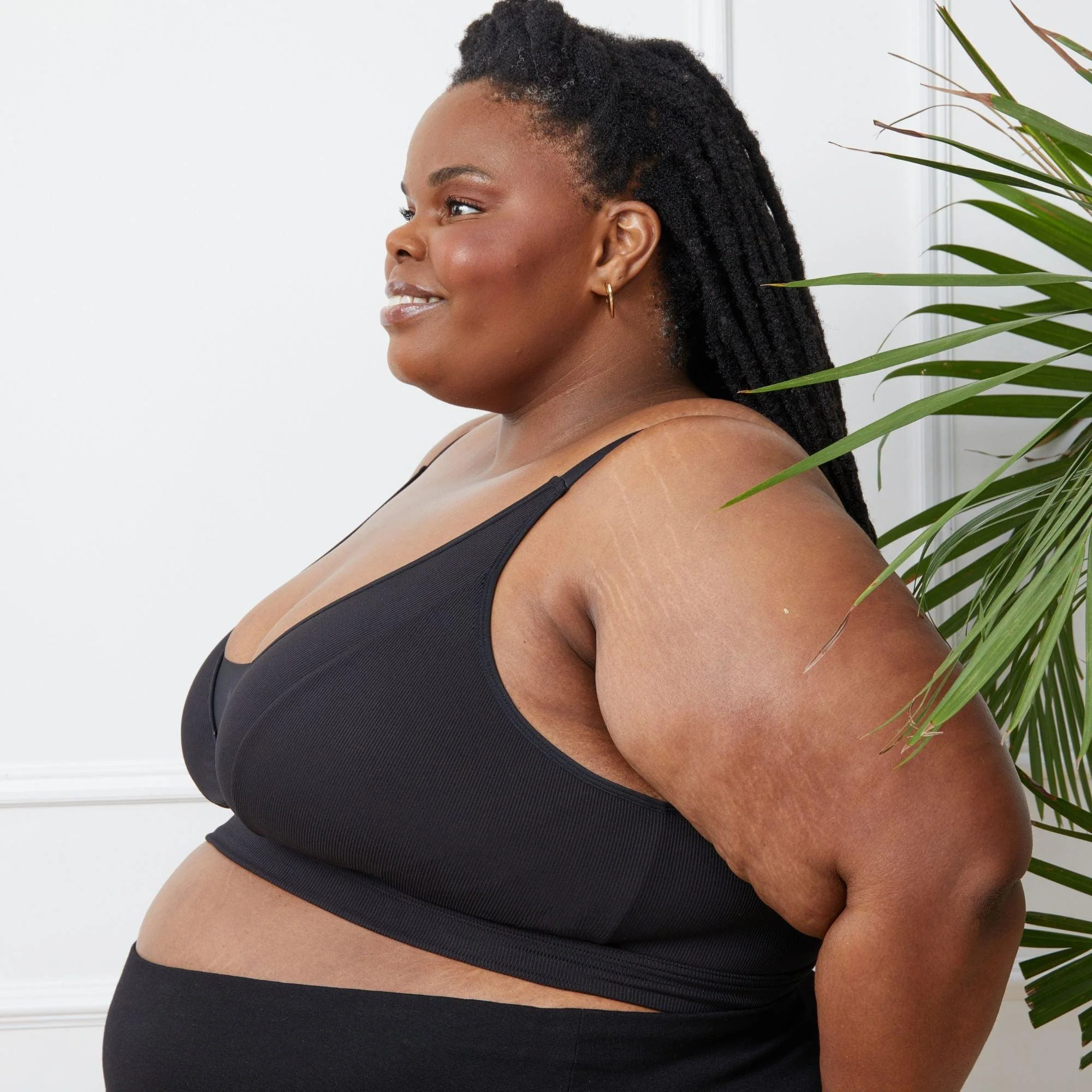 Everyday Ribbed Bra - 3 x Black - Zenithce