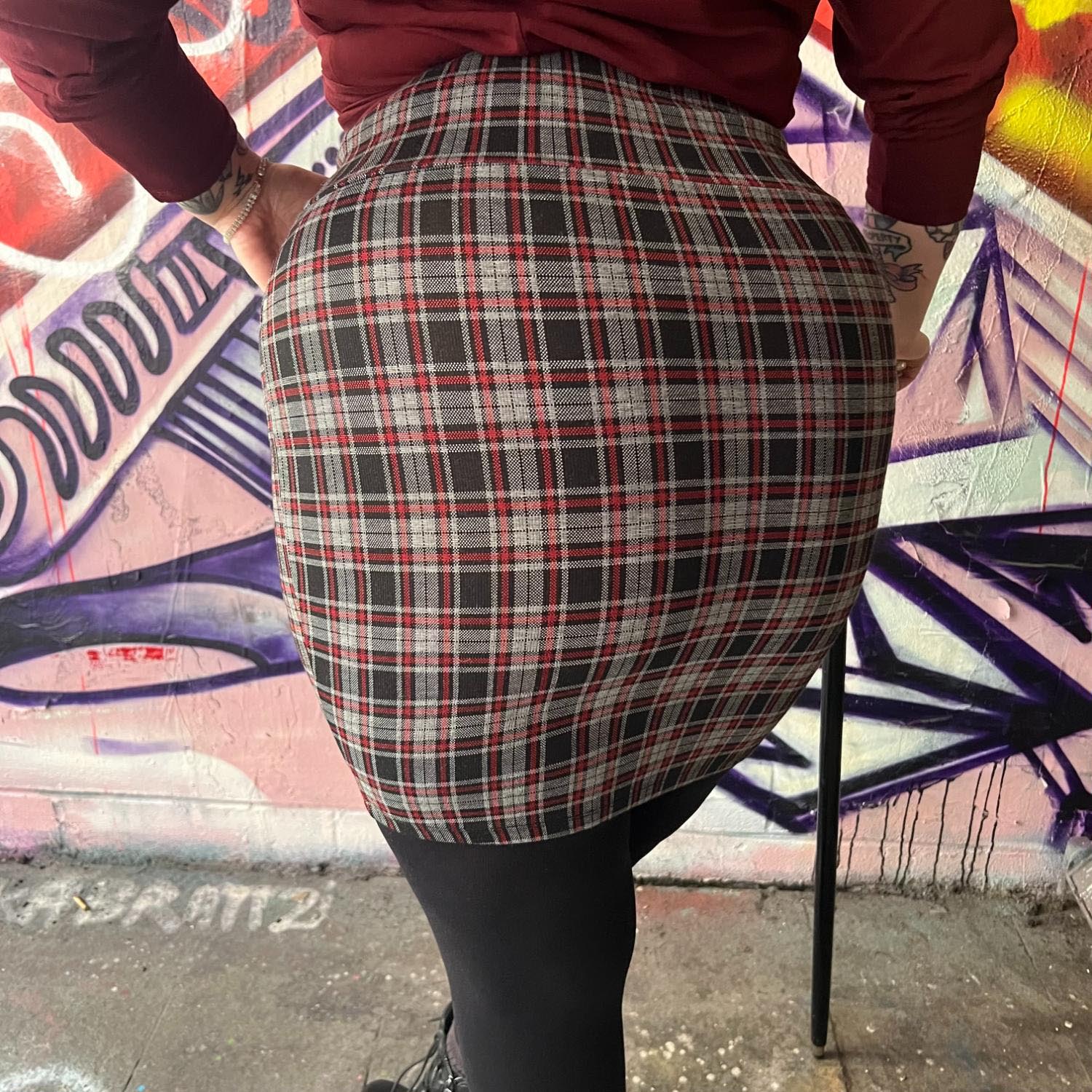 Plaid Mini Skirt - Bonnie - Zenithce