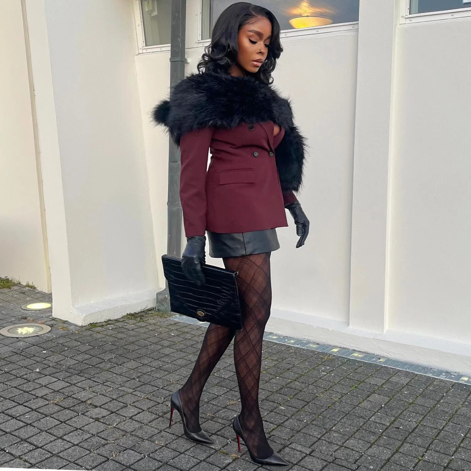 Christmas Tights - Midnight Plaid - Zenithce