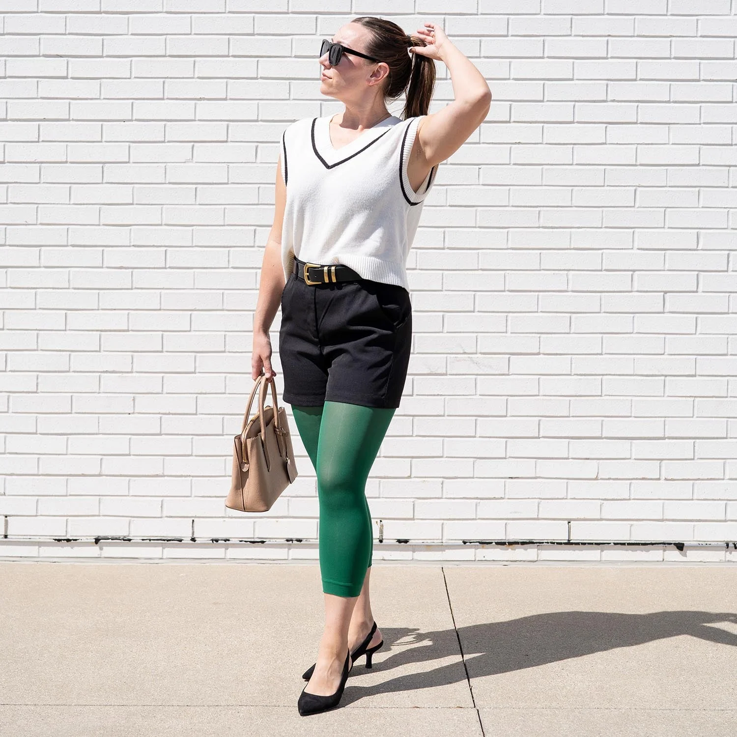 Stay Cool Capri Tights - Foliage - Zenithce