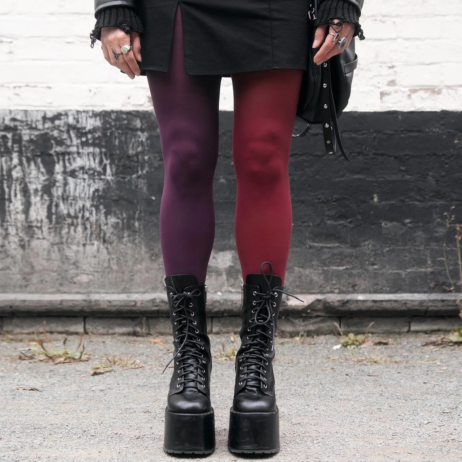 Duo Tights - Plurgundy - Zenithce