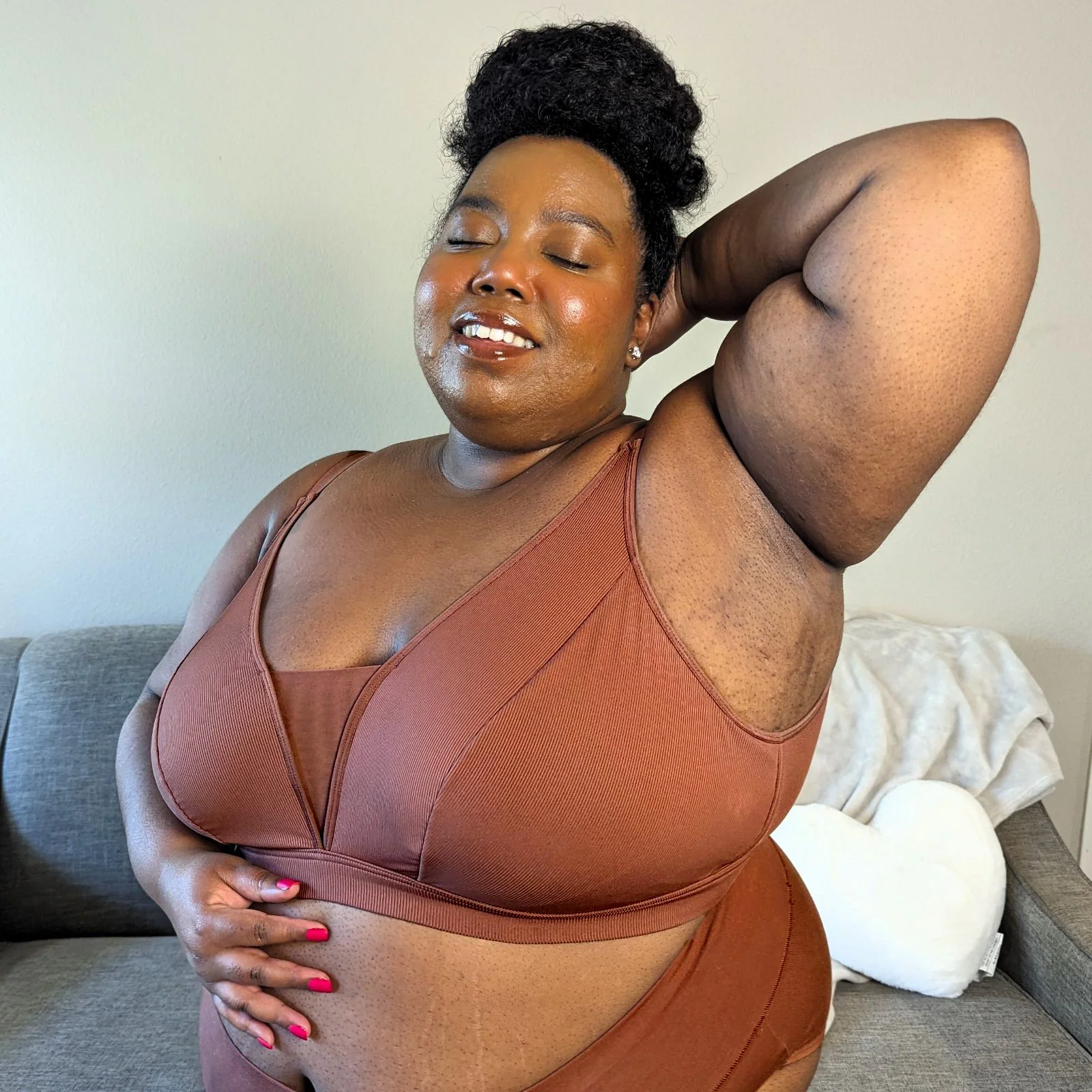 Everyday Ribbed Bra - Root Beer - Zenithce