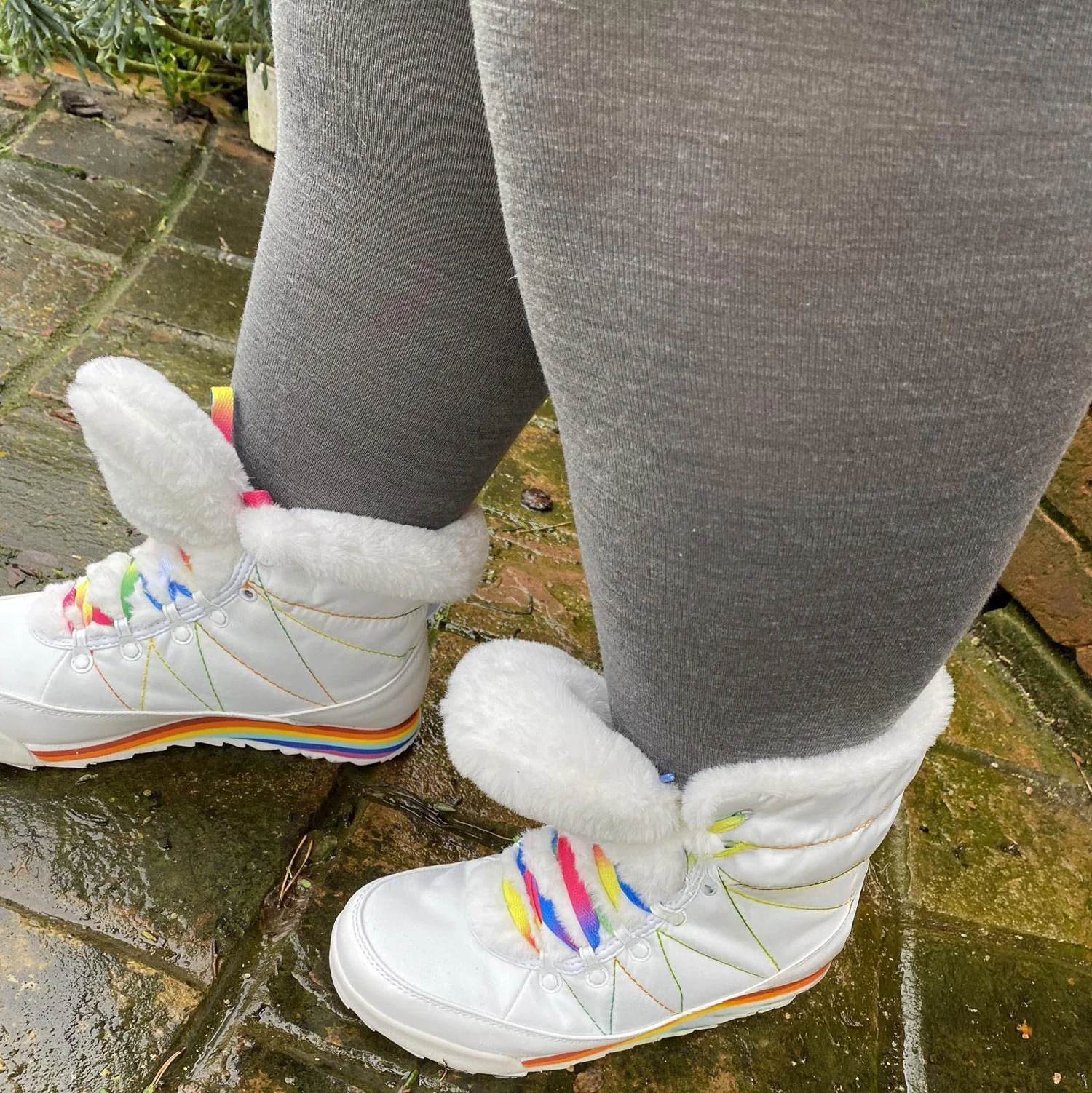 Merino Wool Tights - Silver Lining - Zenithce