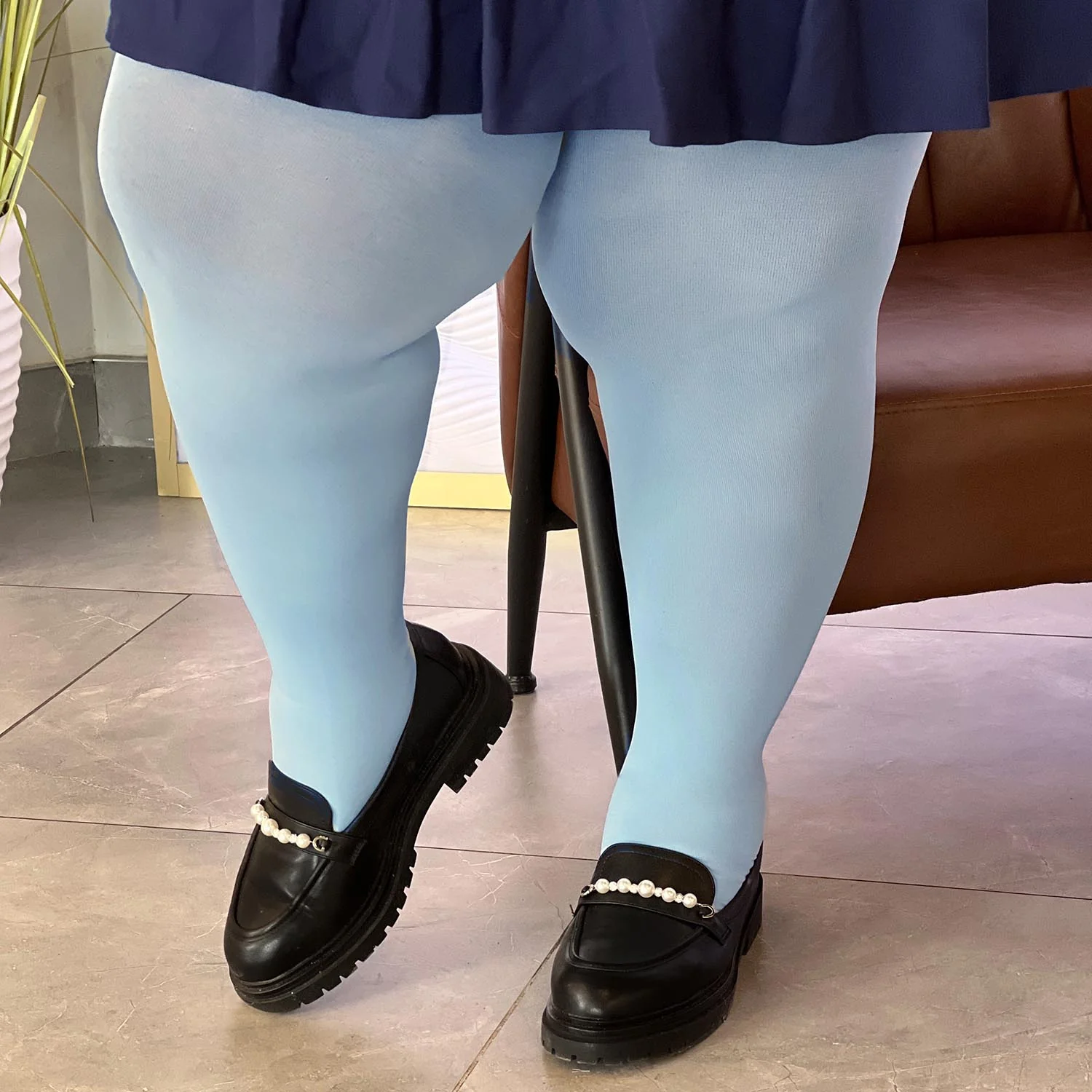 80 Denier Tights - Menthe Glacier - Zenithce