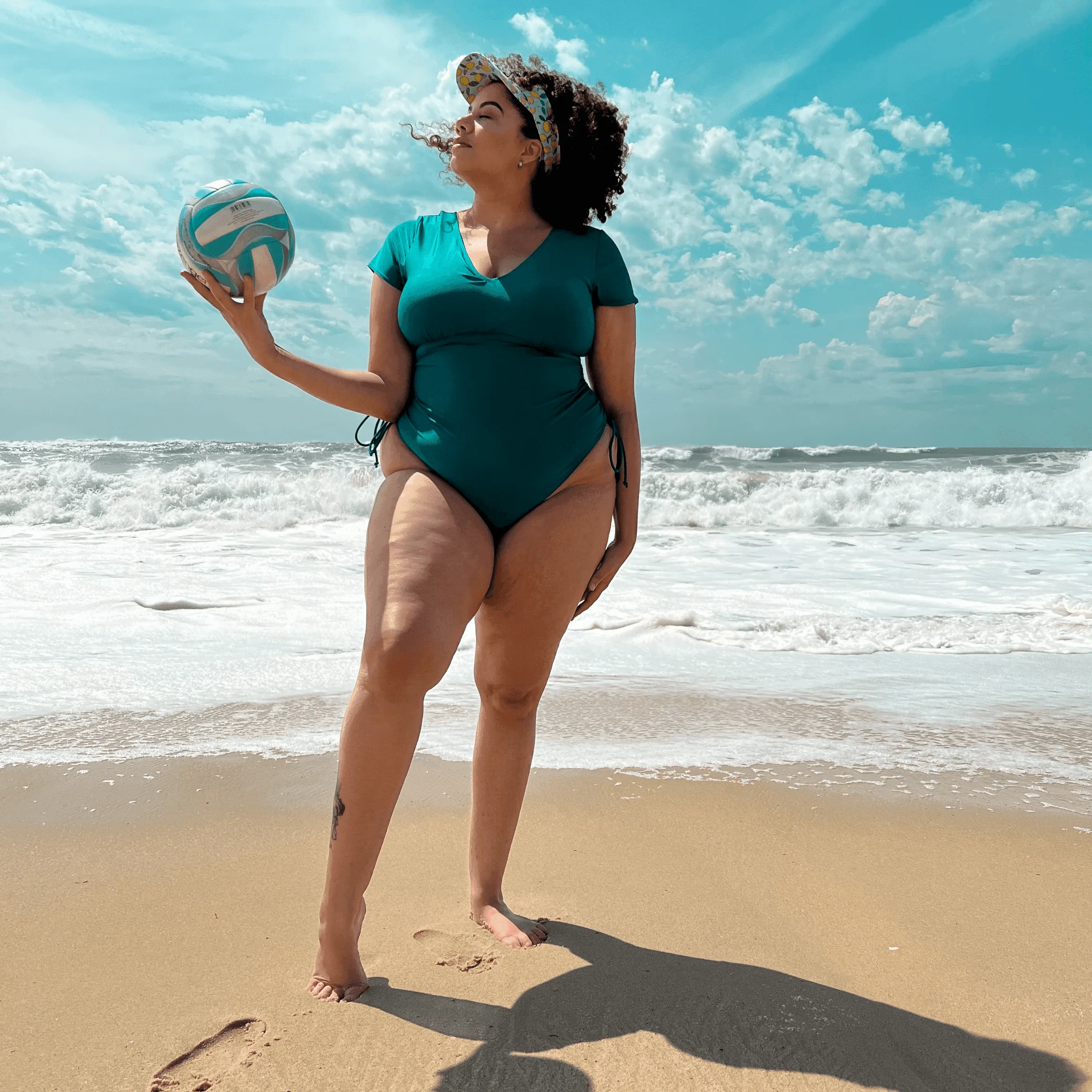 Show me the money Swimsuit - Teal - Zenithce
