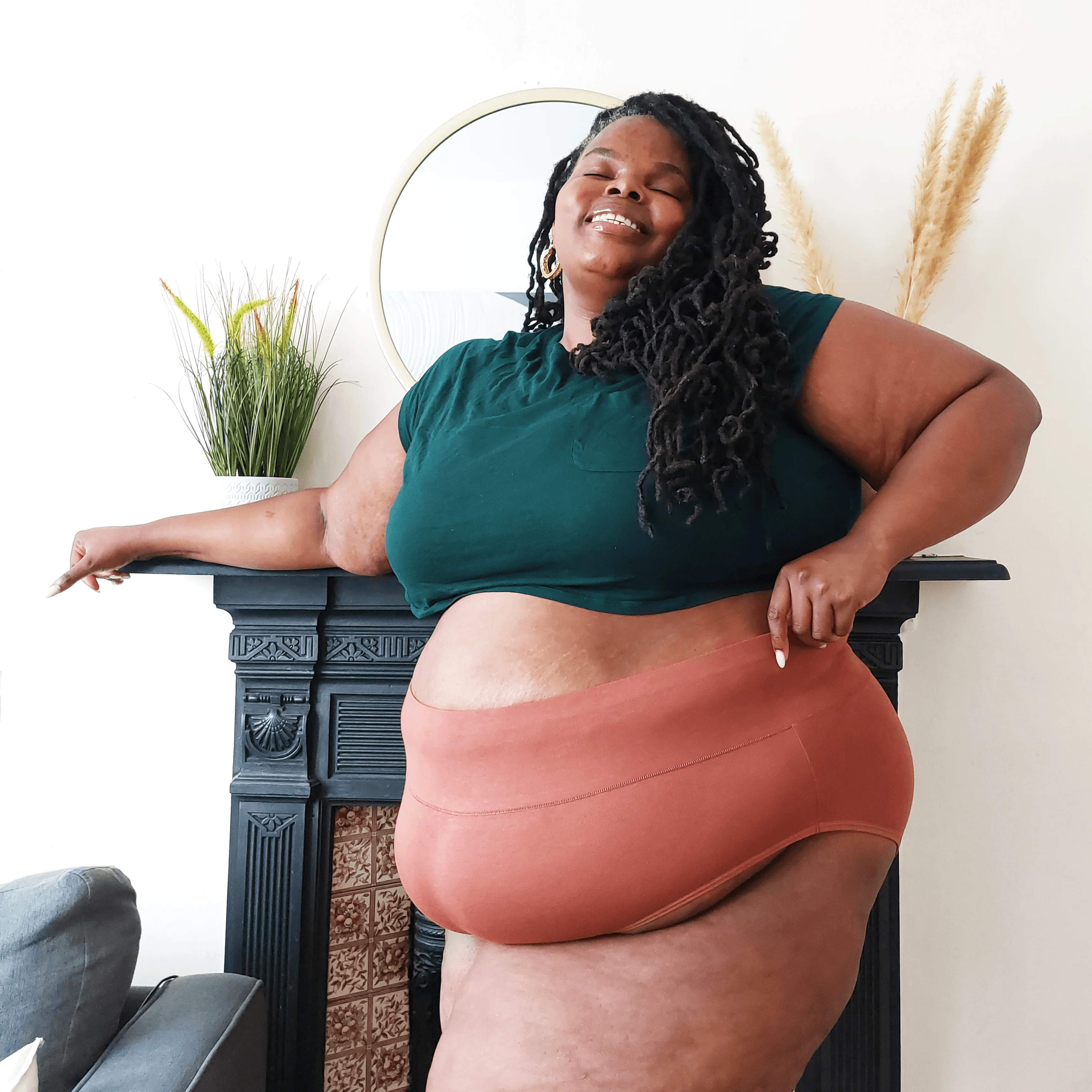 Organic Cotton Full Brief Knickers - Root Beer - Zenithce