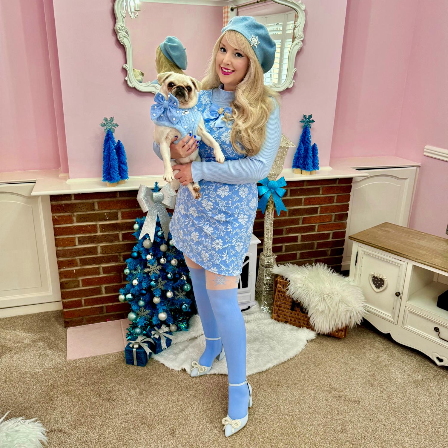 Christmas Tights - Snowflake Garter - Zenithce