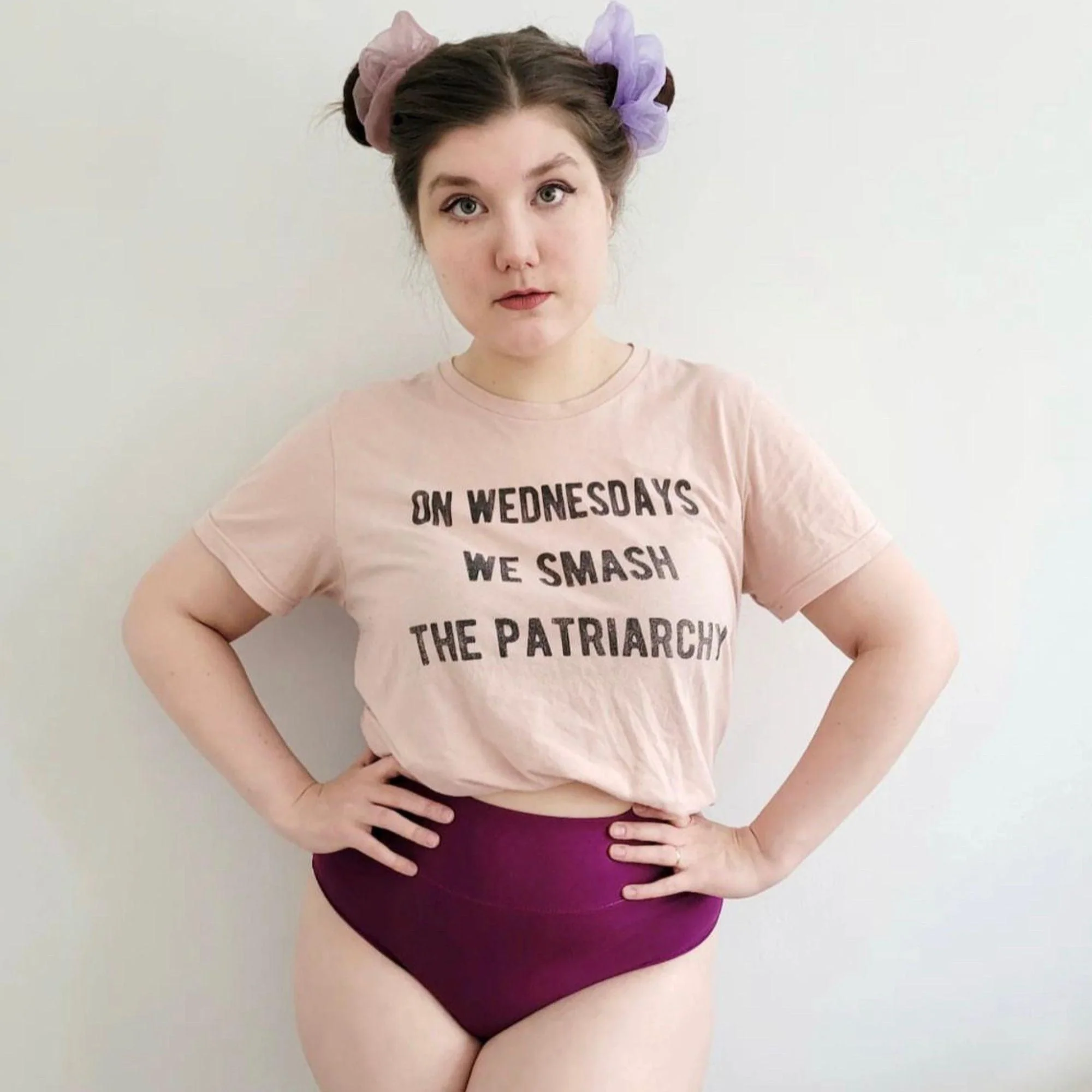 Organic Cotton Full Brief Knickers - Figgy Pudding - Zenithce