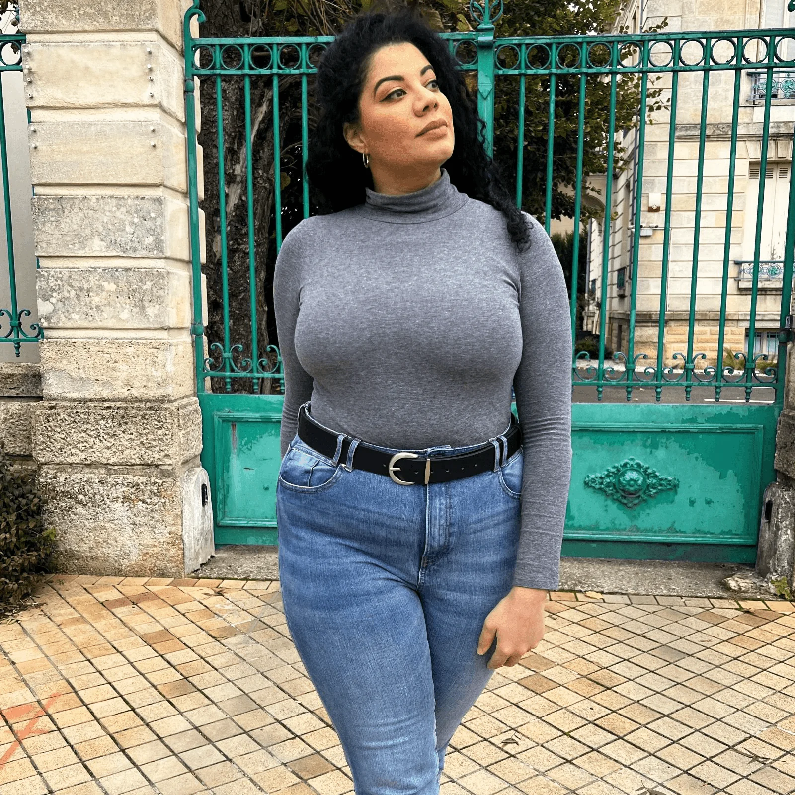 Vegan Leather Waist Belt - Silver - Zenithce