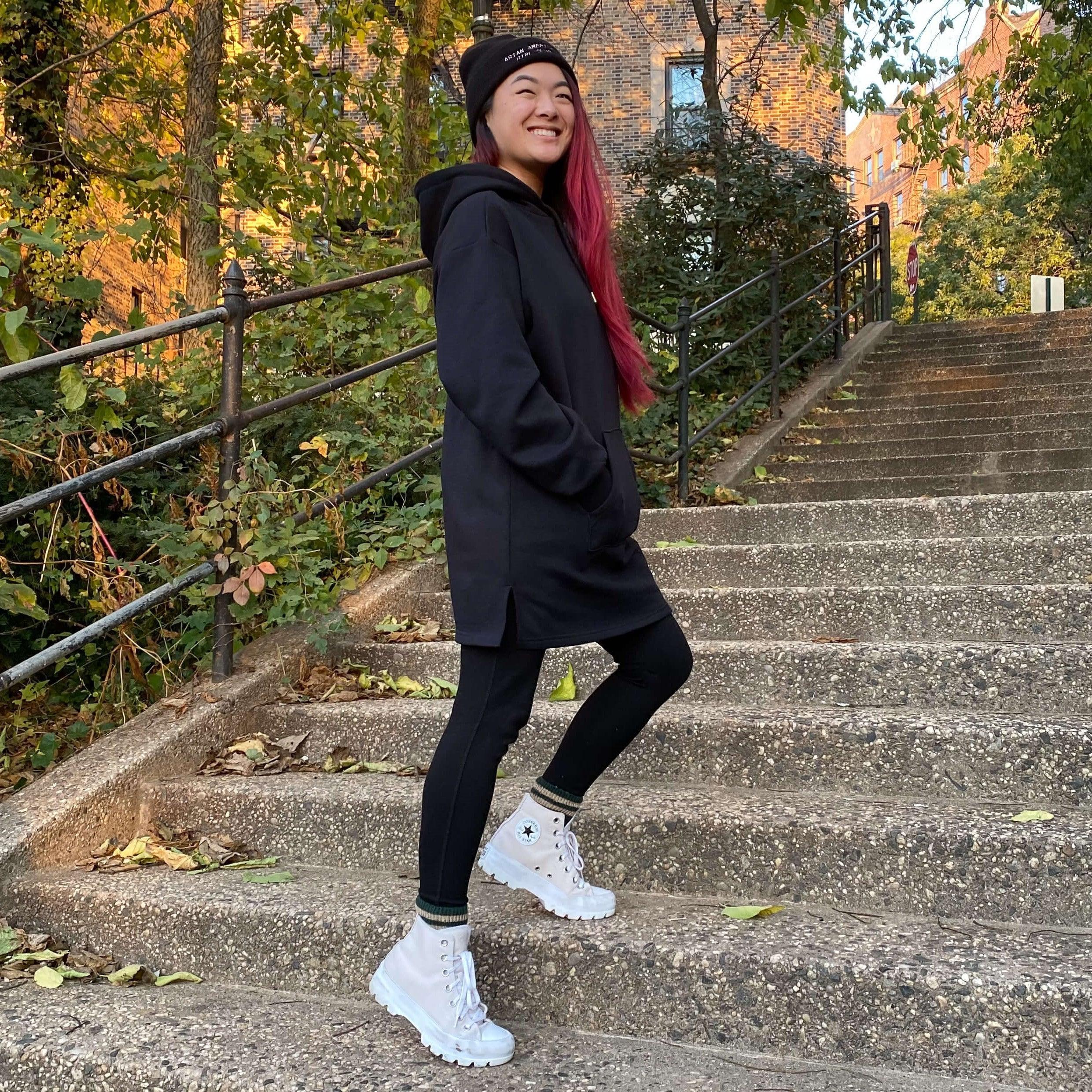 Organic Cotton Longline Hoodie - Zenithce