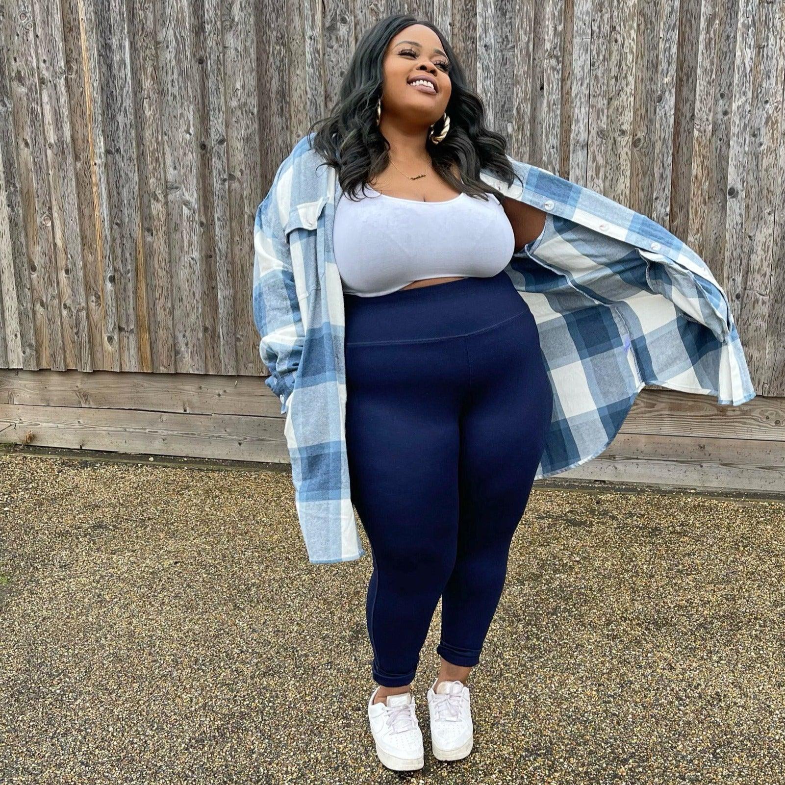 Squat Proof Leggings (Short) - Navy - Zenithce