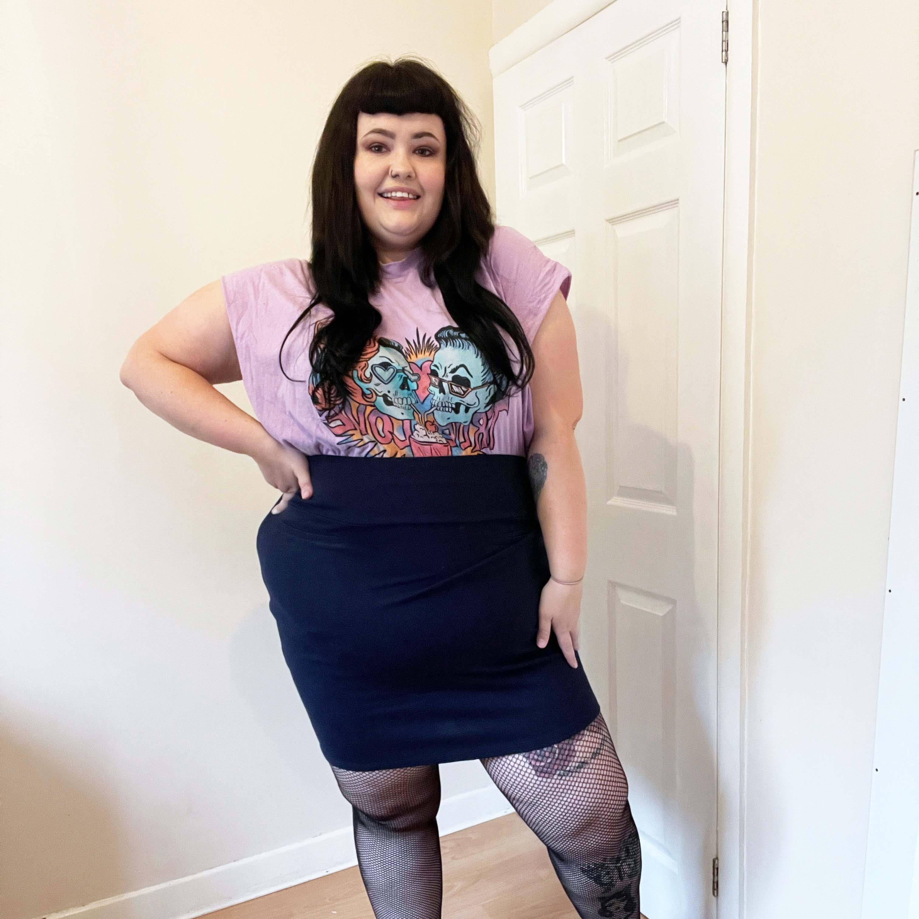 Mini Skirt - Navy - Zenithce