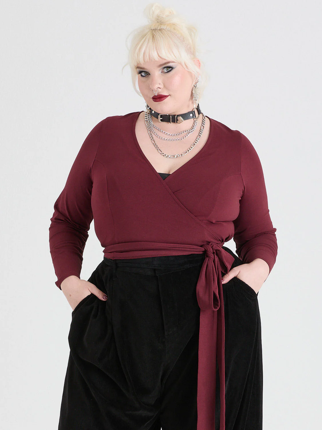 Organic Cotton Wrap Top - Roast - Zenithce