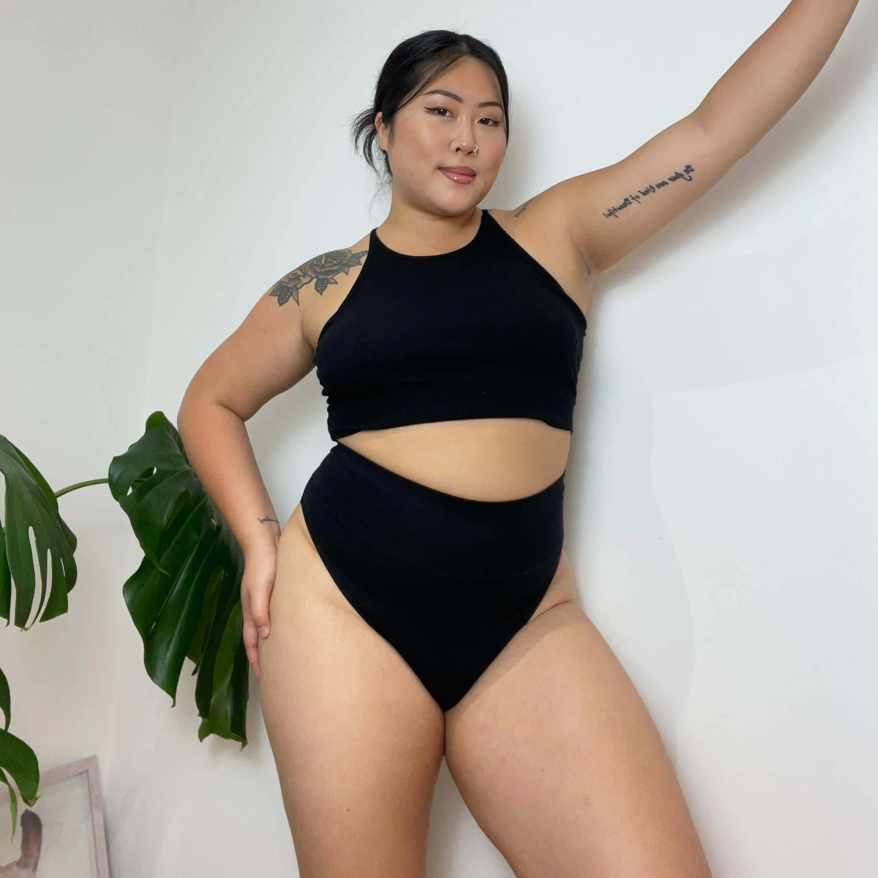 Super High Leg Knickers - 3 Pairs in Black - Zenithce