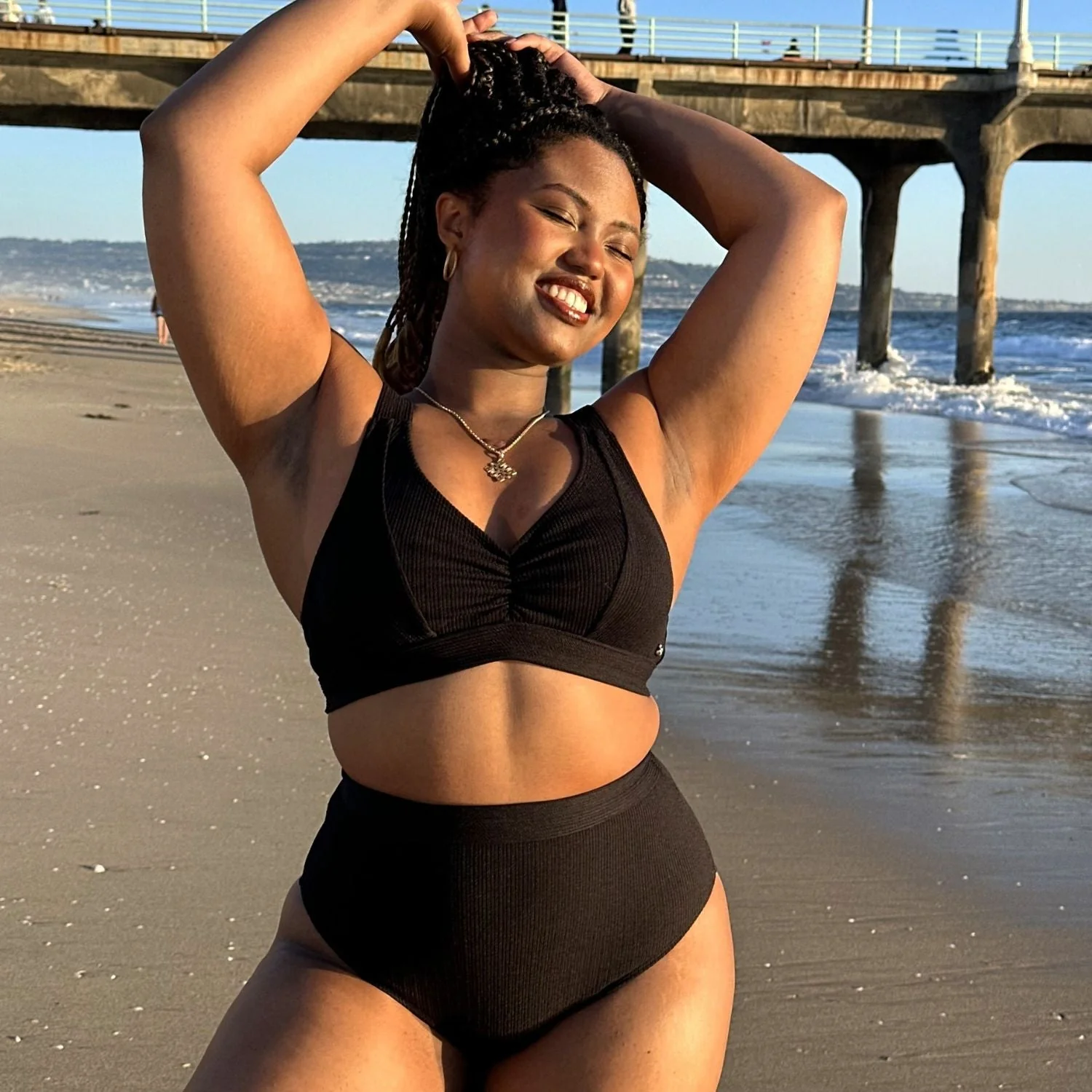 Tidelands Bikini Bottoms - Black - Zenithce