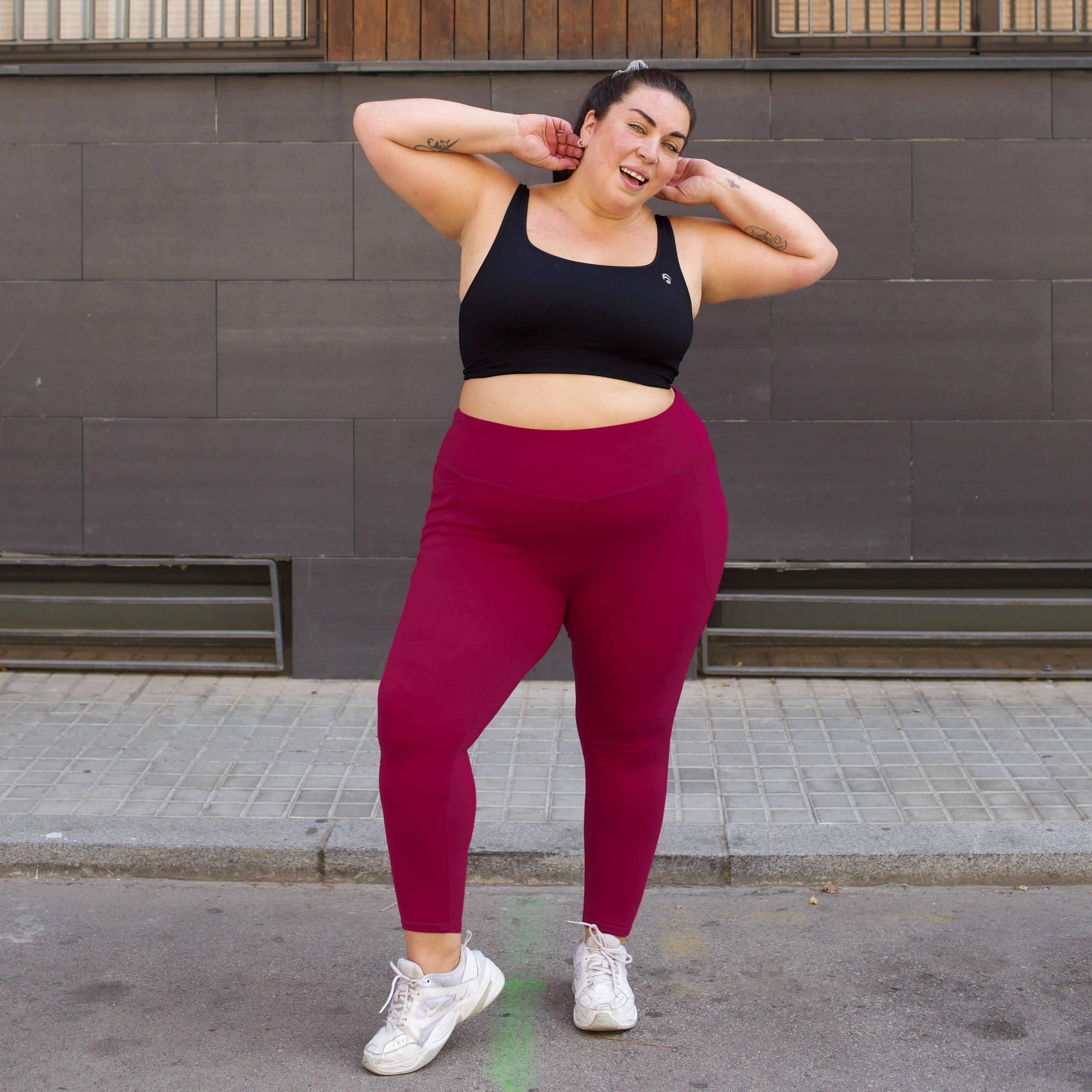 Squat Proof Leggings (Short) - Raspberry Pie - Zenithce